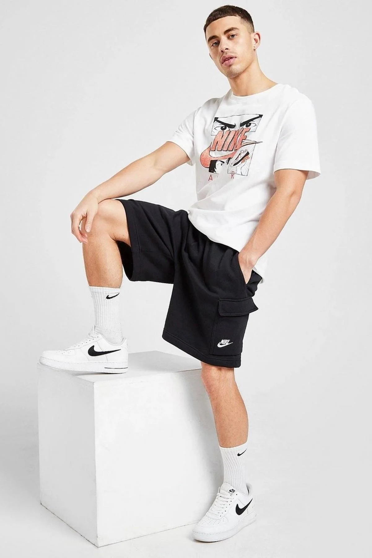 Nike Sportswear Club Men's Cargo Shorts Erkek Pamuklu Kargo Şort Siyah Fiyatı, Yorumları ve Özellikleri