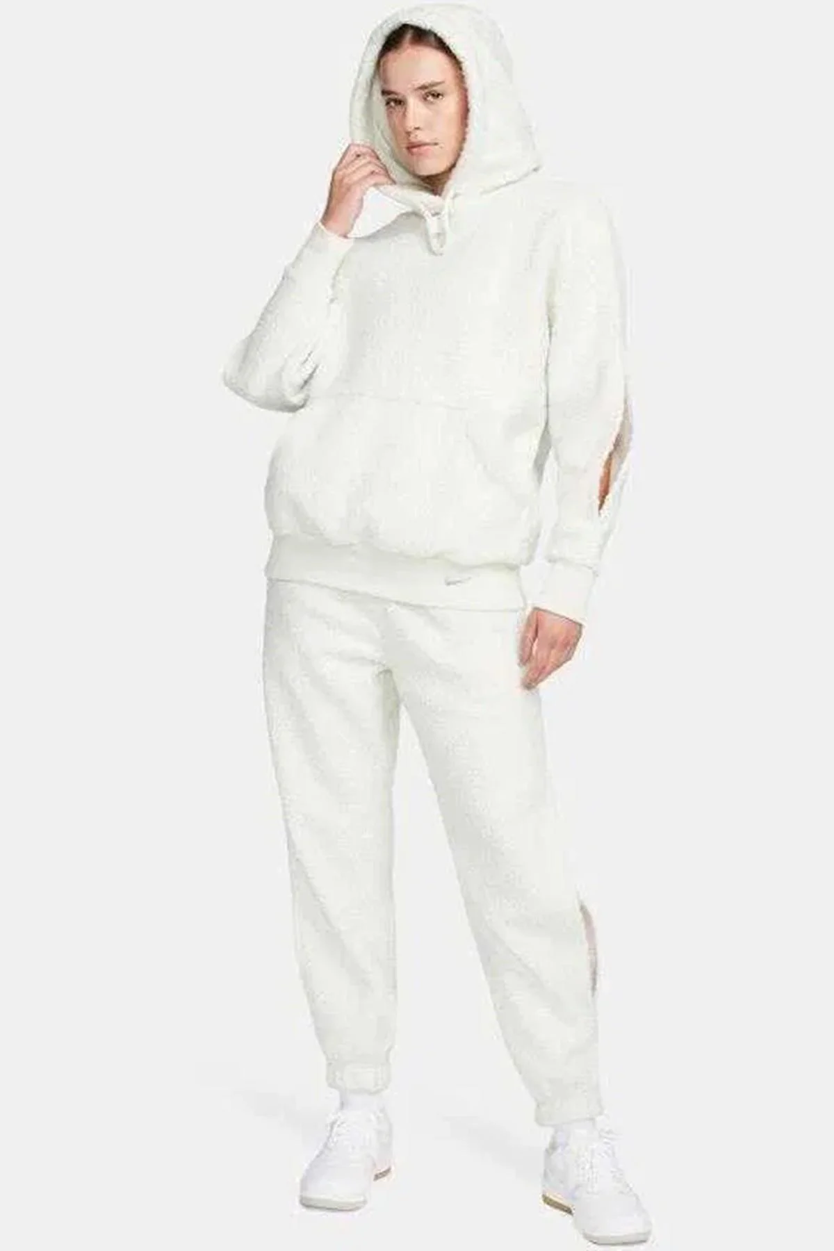Nike Sportswear Collection Sherpa Oversize Hoodie Kadın Kapüşonlu Şerpa Peluş Sweatshirt Taş Fiyatı, Yorumları ve Özellikleri