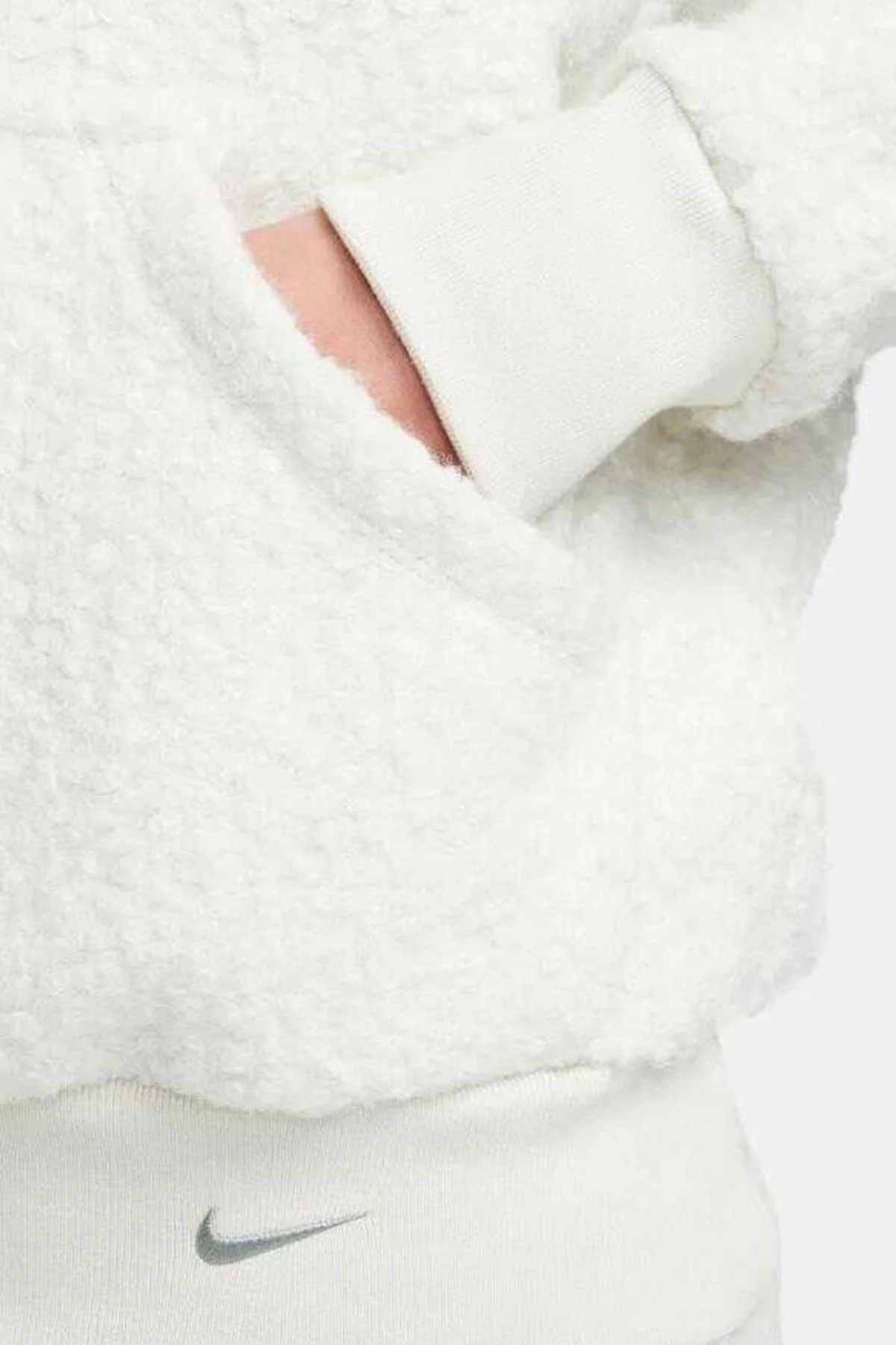 Nike Sportswear Collection Sherpa Oversize Hoodie Kadın Kapüşonlu Şerpa Peluş Sweatshirt Taş Fiyatı, Yorumları ve Özellikleri