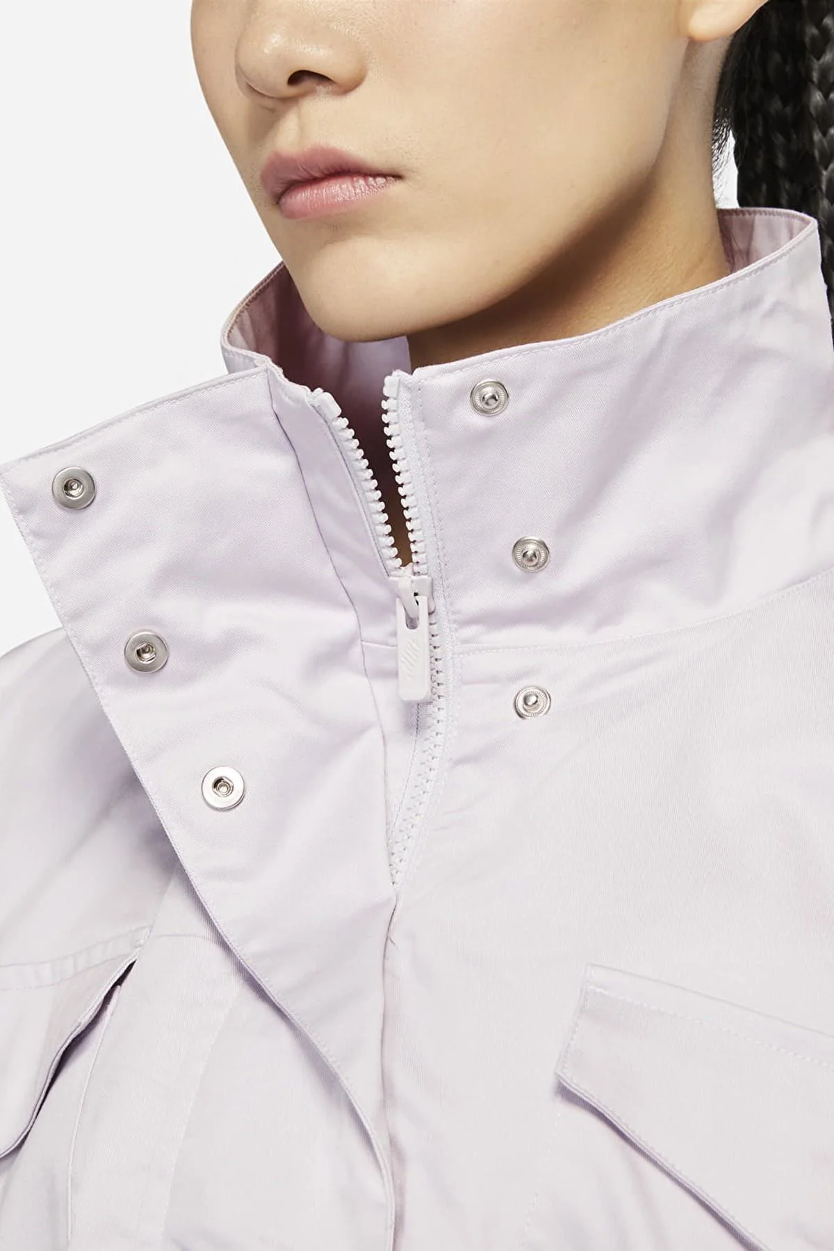 Nike Sportswear Collection Essentials M65 Full Zip Büyük Beden Kadın Ceket Lila Fiyatı, Yorumları ve Özellikleri