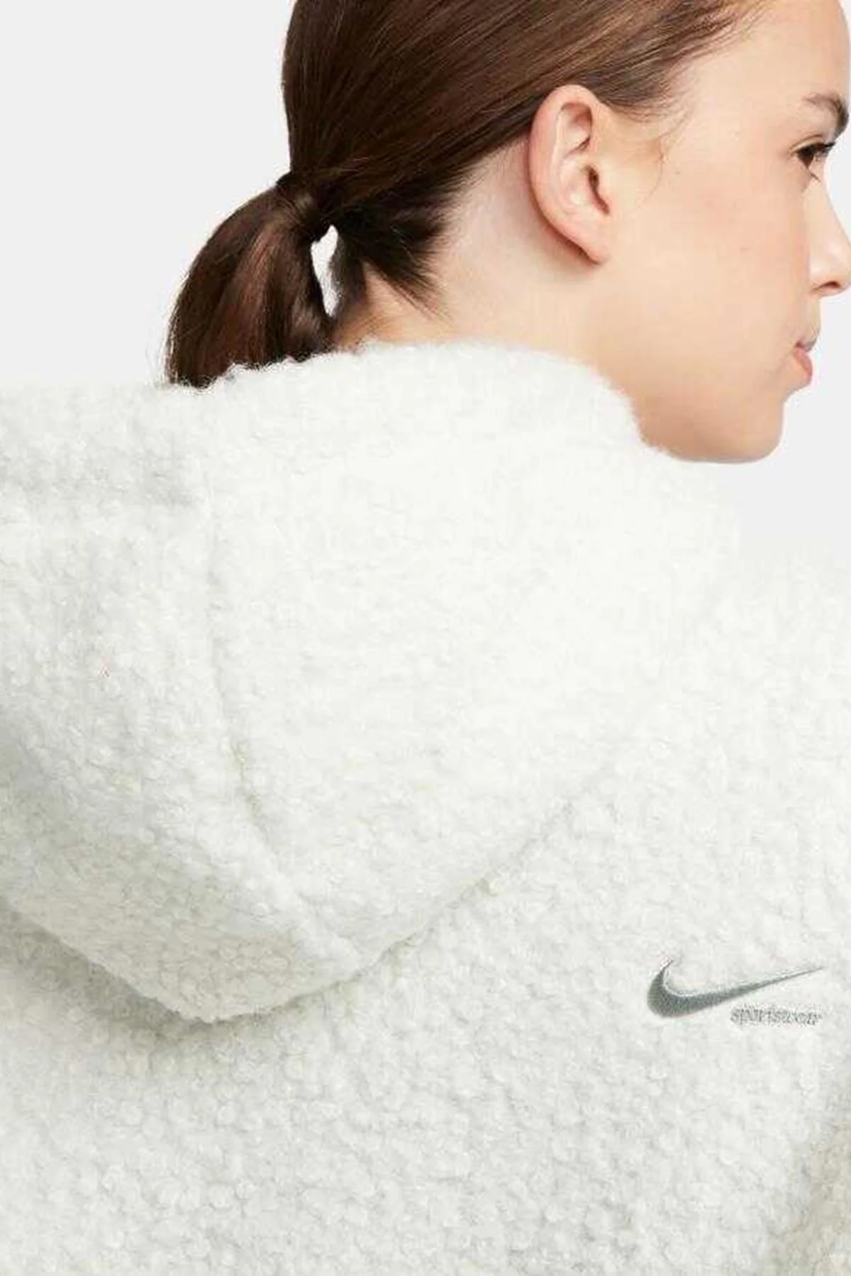 Nike Sportswear Collection Sherpa Oversize Hoodie Kadın Kapüşonlu Şerpa Peluş Sweatshirt Taş Fiyatı, Yorumları ve Özellikleri