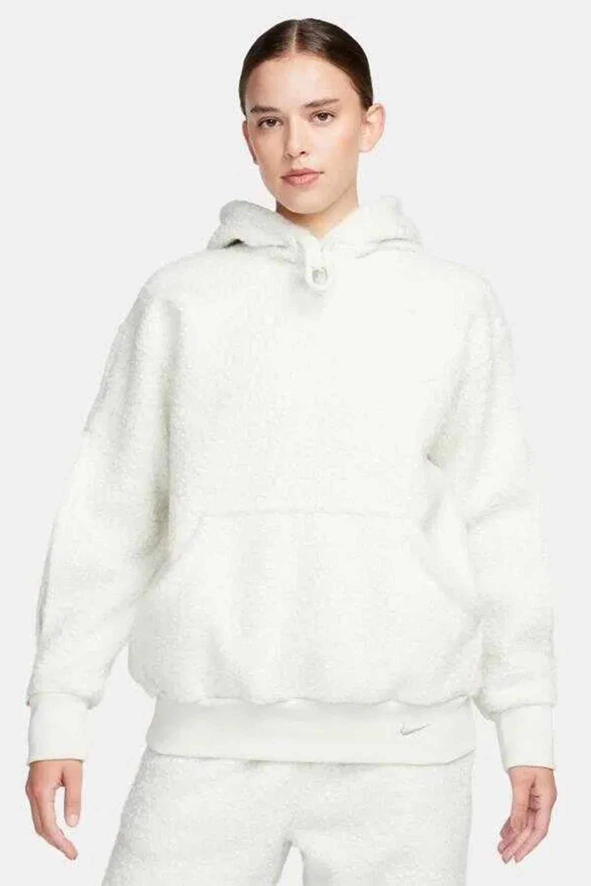 Nike Sportswear Collection Sherpa Oversize Hoodie Kadın Kapüşonlu Şerpa Peluş Sweatshirt Taş Fiyatı, Yorumları ve Özellikleri