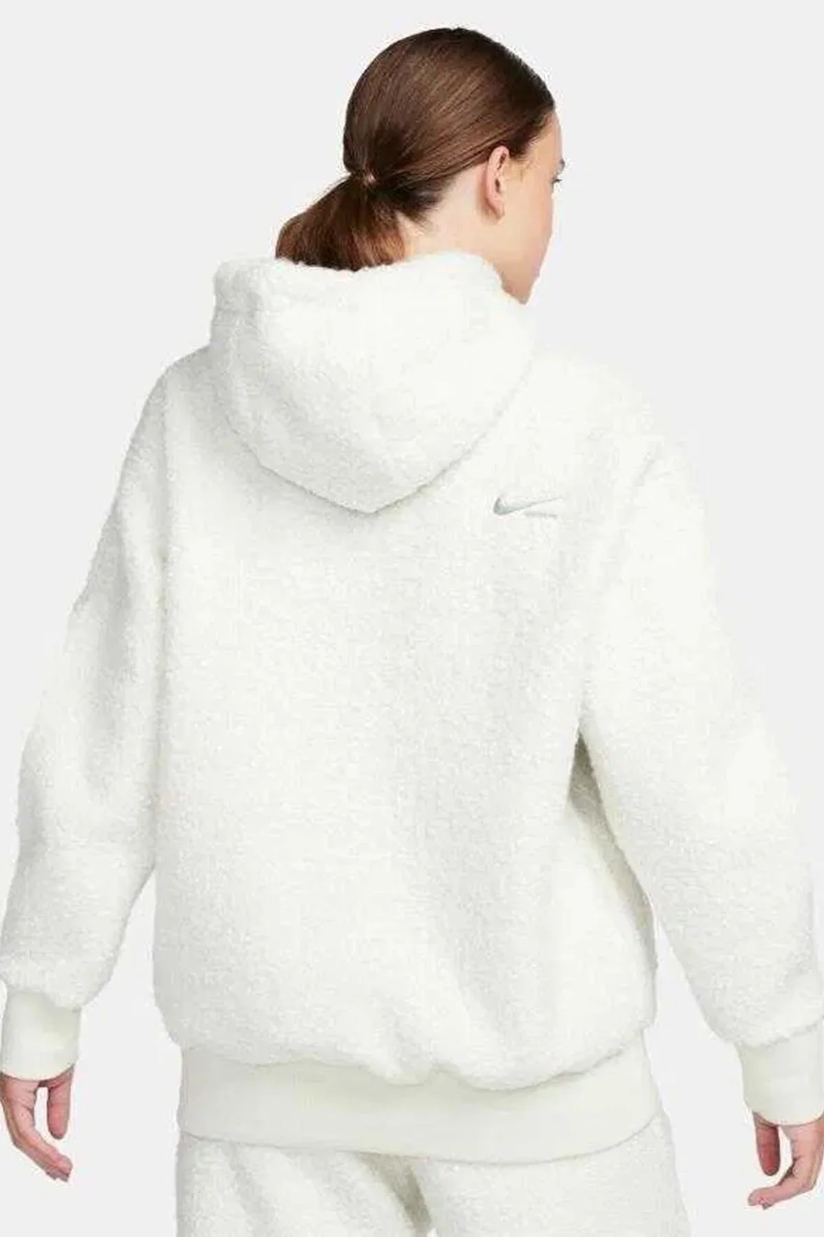 Nike Sportswear Collection Sherpa Oversize Hoodie Kadın Kapüşonlu Şerpa Peluş Sweatshirt Taş Fiyatı, Yorumları ve Özellikleri
