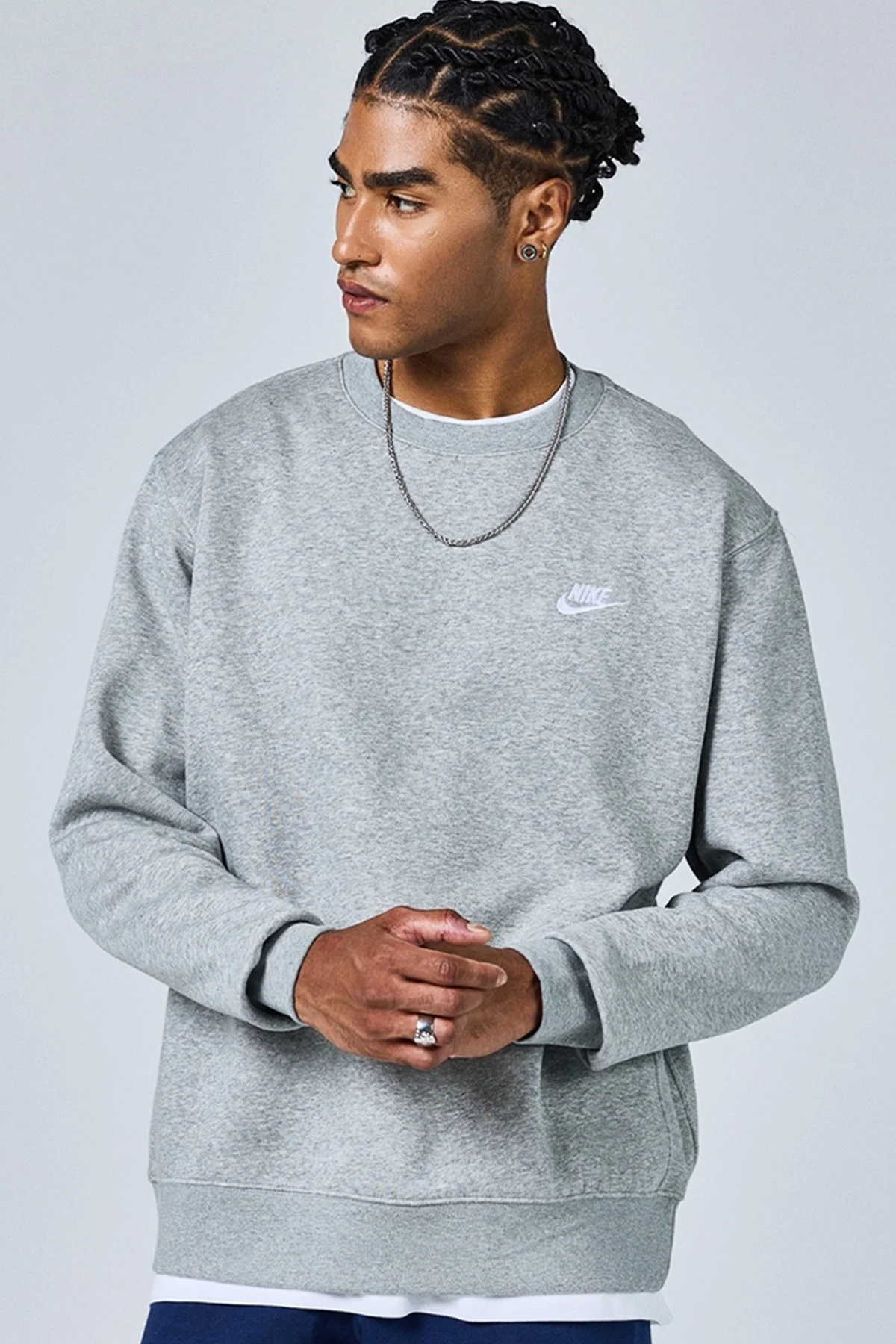 Nike Sportswear Crew Sweat Cotton Pamuklu Sweatshirt Gri Nike Sportswear Crew Sweat Cotton Pamuklu Sweatshirt Gri Fiyatı, Yorumları ve Özellikleri