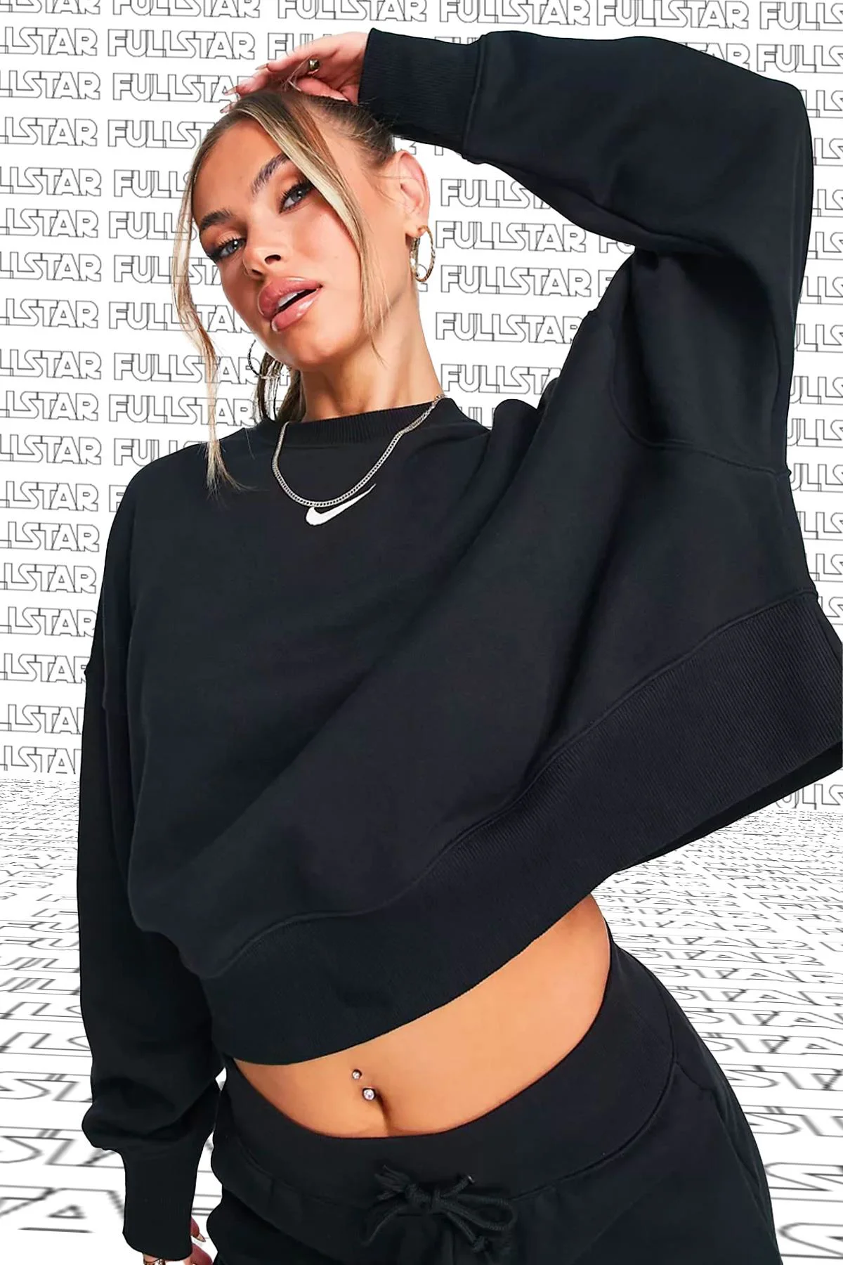 Nike Sportswear Essential Collection Fleece Oversized Crew Kadın Sweatshirt Siyah Nike Sportswear Essential Collection Fleece Oversized Crew Kadın Sweatshirt Siyah Fiyatı, Yorumları ve Özellikleri