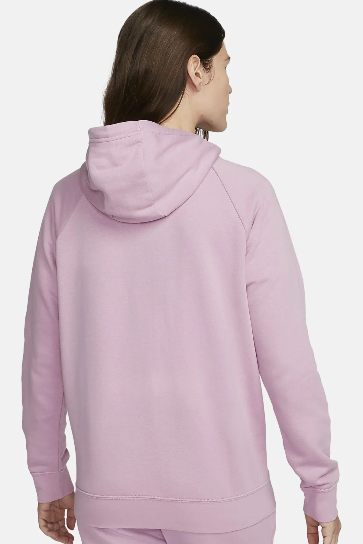 Nike Sportswear Essential Fleece Full Zip Hoodie Kadın Kapüşonlu Sweatshirt Pembe