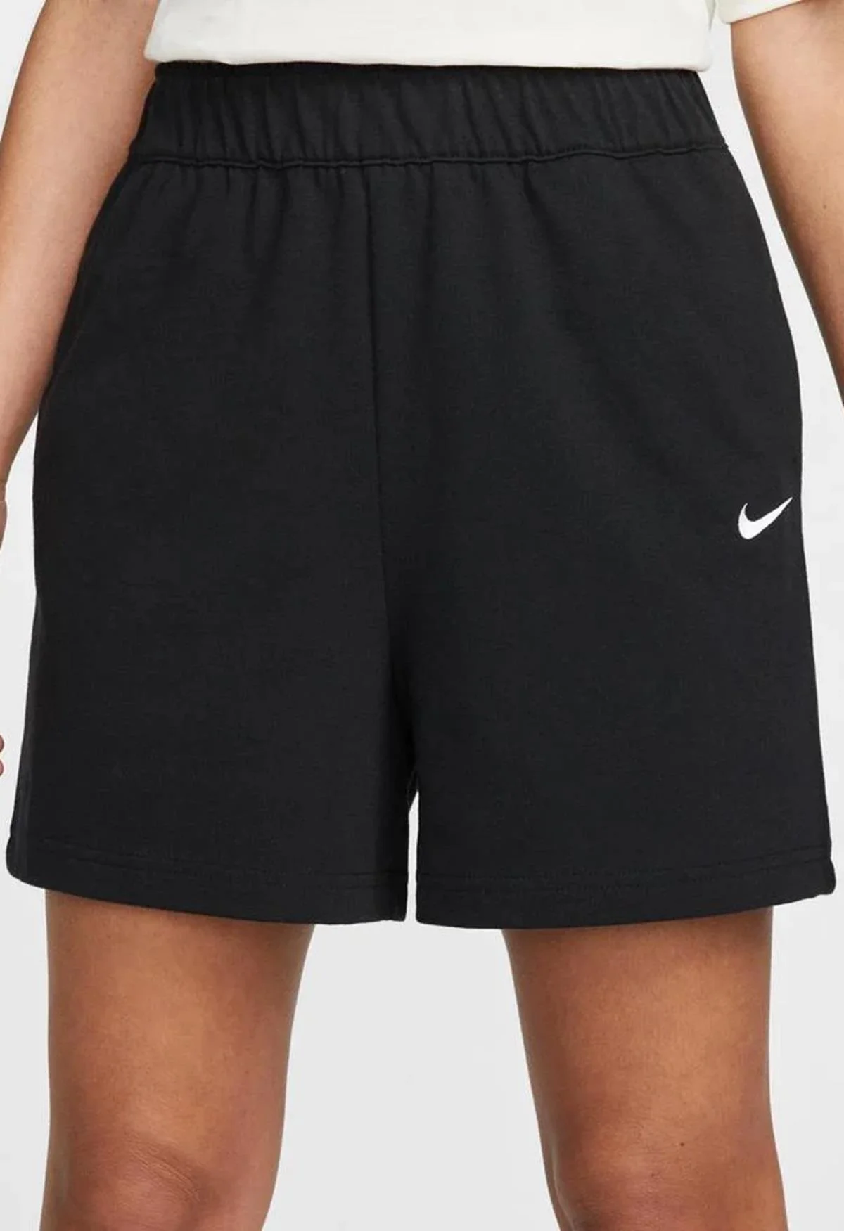 Nike Sportswear Essential Loose Fit Jersey Shorts Bol Kesim Ağır Modal Kadın Şort Siyah Nike Sportswear Essential Loose Fit Jersey Shorts Bol Kesim Ağır Modal Kadın Şort Siyah