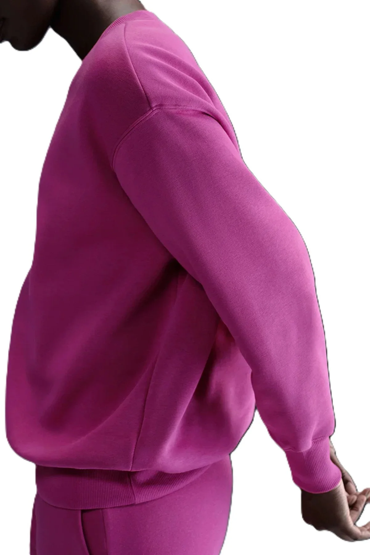 Nike Sportswear Essential Collection Fleece Oversized Crew Kadın Sweatshirt Mor Fiyatı, Yorumları ve Özellikleri