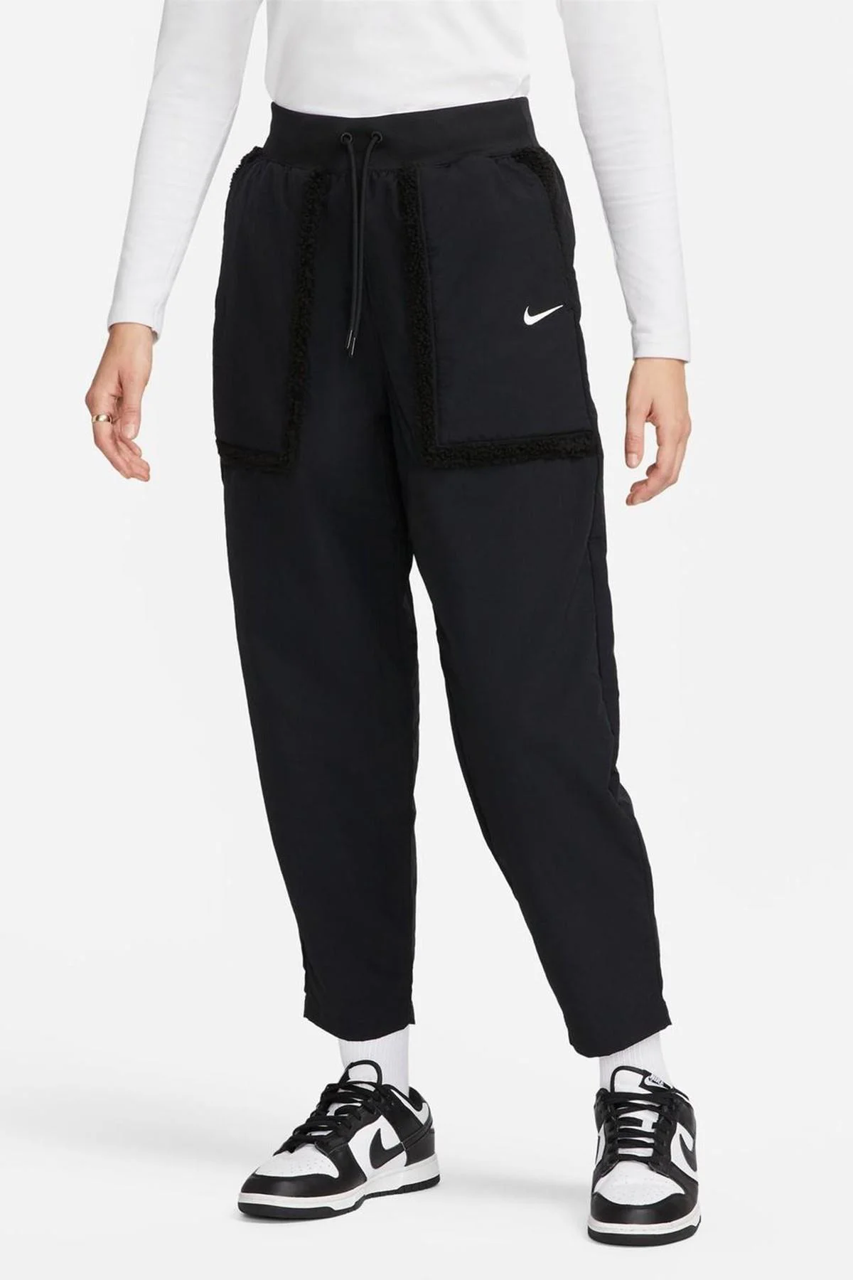 Nike Sportswear Essential Büyük Beden Yüksek Bel Kadın Eşofman Altı Siyah Fiyatı, Yorumları ve Özellikleri