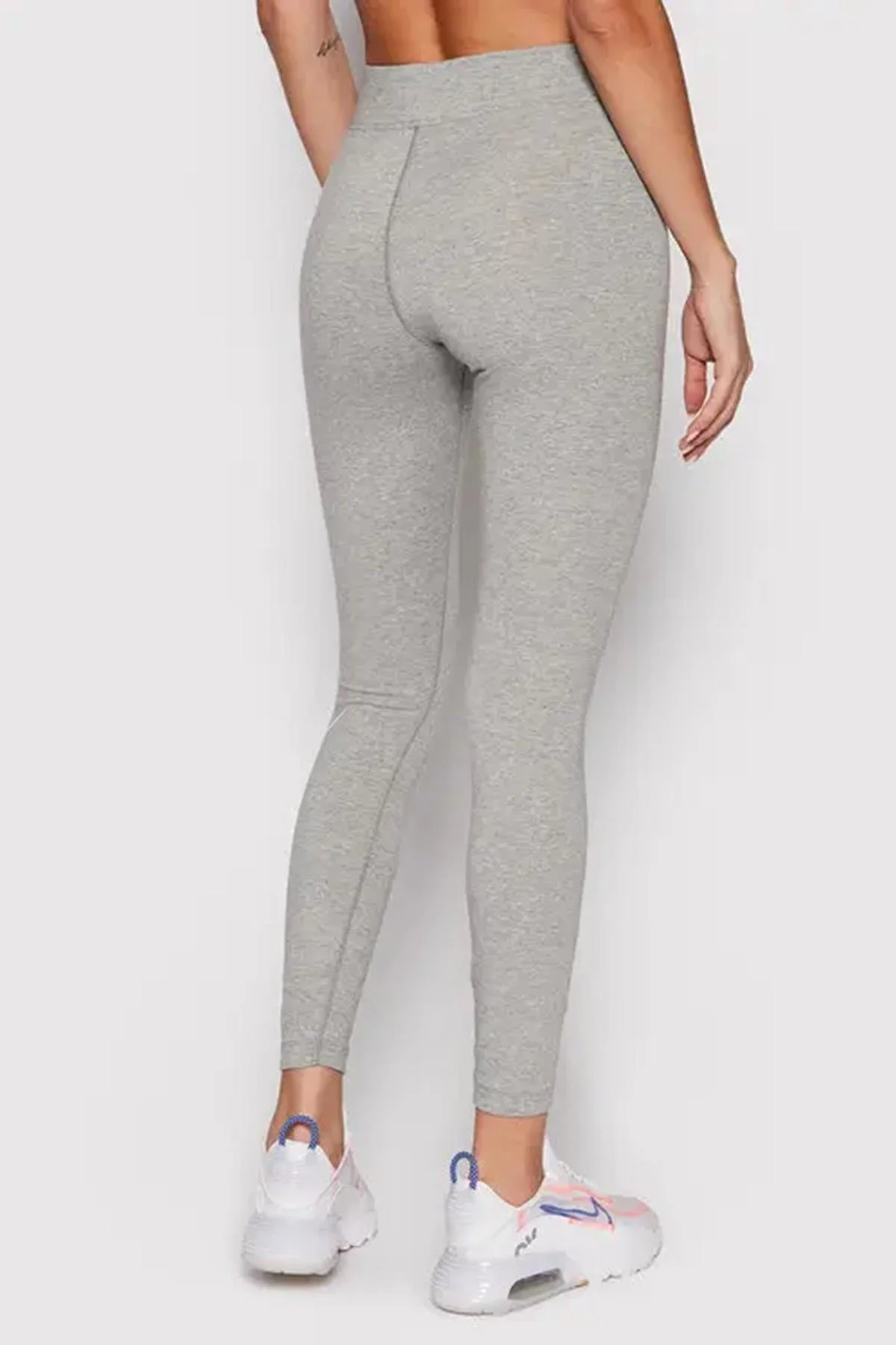 Nike Sportswear Essential Cotton Swoosh Leggings Gray Pamuklu Kadın Taytı Gri Fiyatı, Yorumları ve Özellikleri