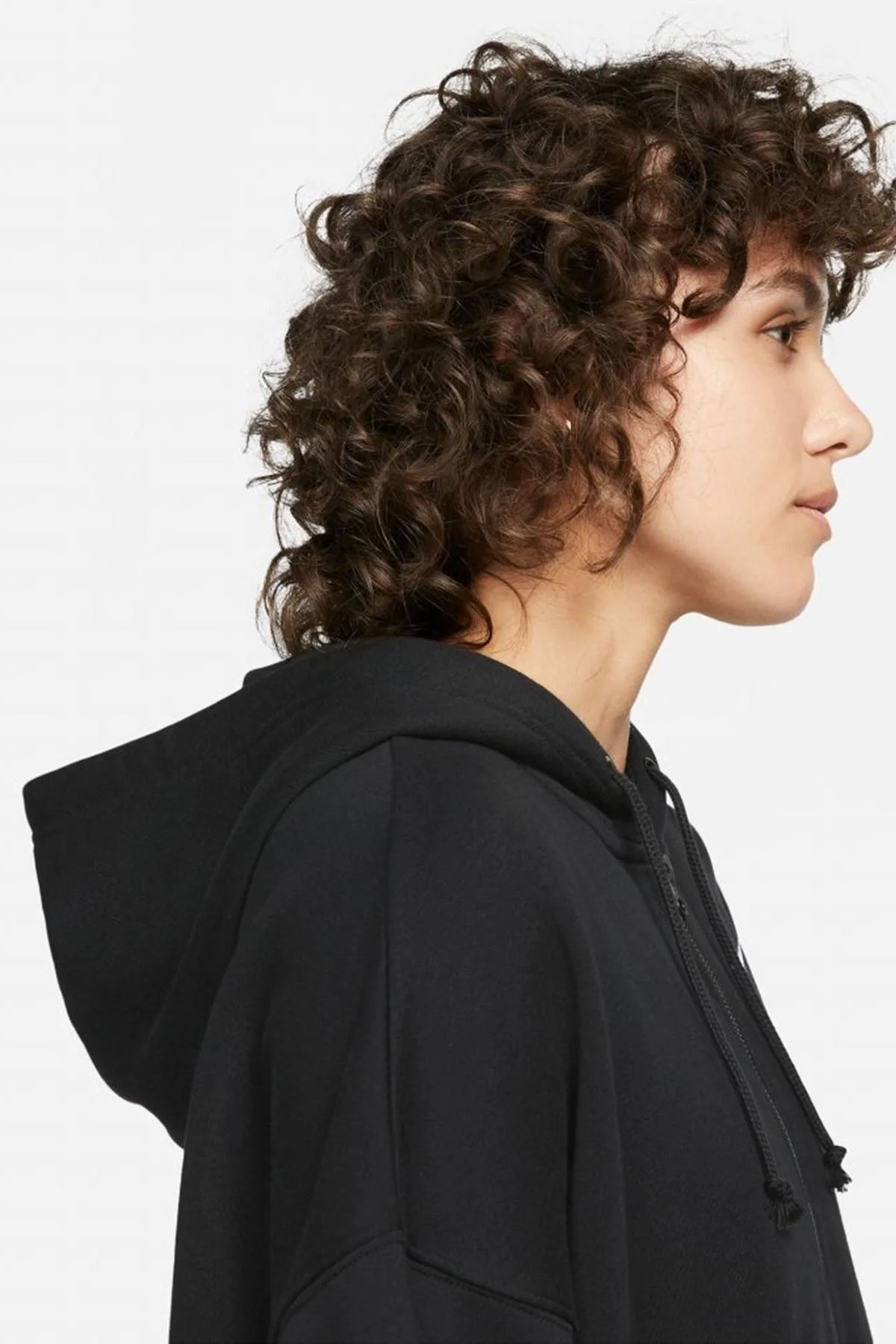 Nike Sportswear Essentials Oversize Fleece Full Zip Hoodie Kadın Geniş Kalıp Kapüşonlu Sweatshirt Siyah Nike Sportswear Essentials Oversize Fleece Full Zip Hoodie Kadın Geniş Kalıp Kapüşonlu Sweatshirt Siyah