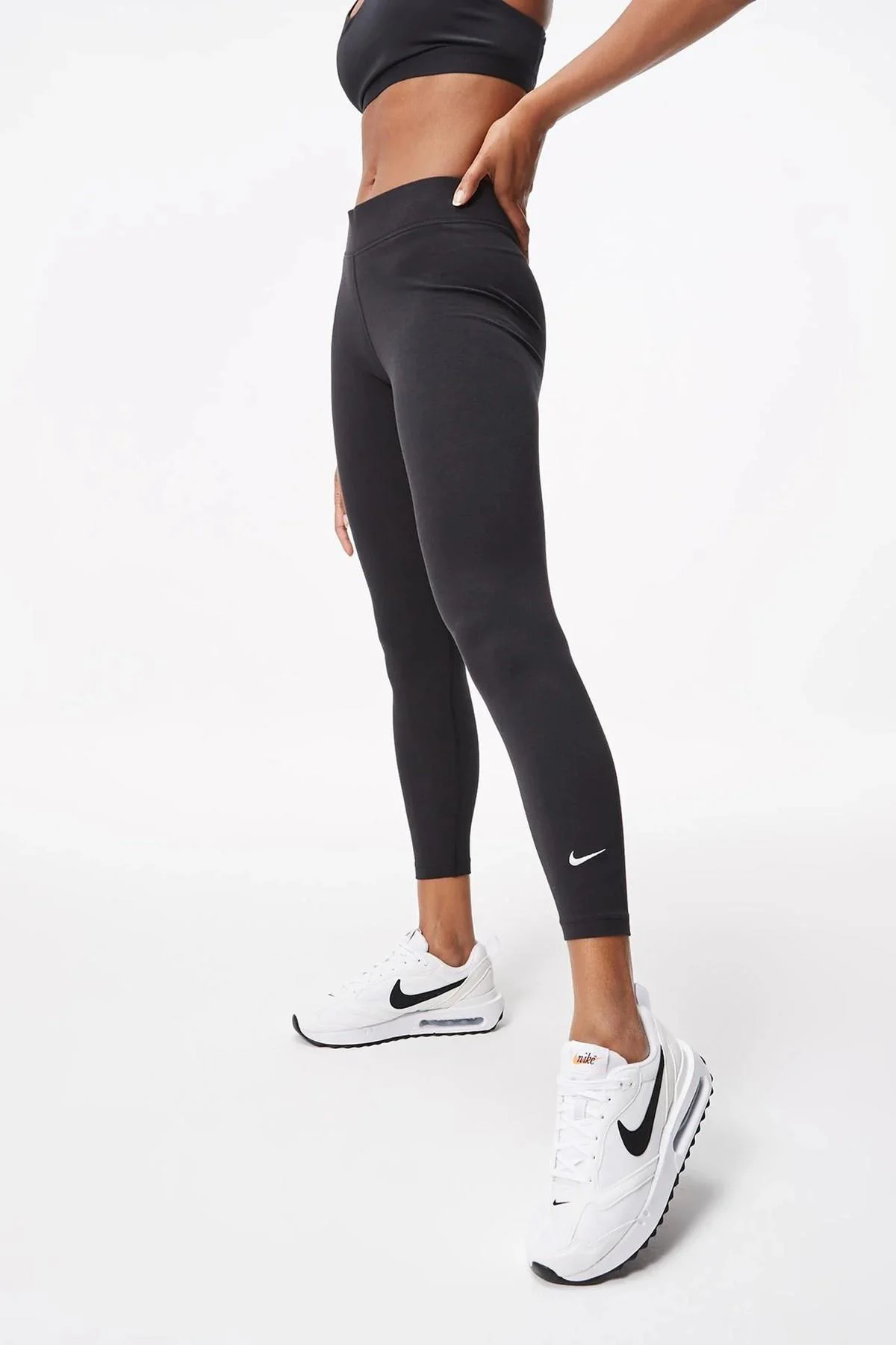 Nike Sportswear Essentials Mid Rise 7/8 Leggings Black Pamuklu Kadın Spor Tayt Siyah Nike Sportswear Essentials Mid Rise 7/8 Leggings Black Pamuklu Kadın Spor Tayt Siyah