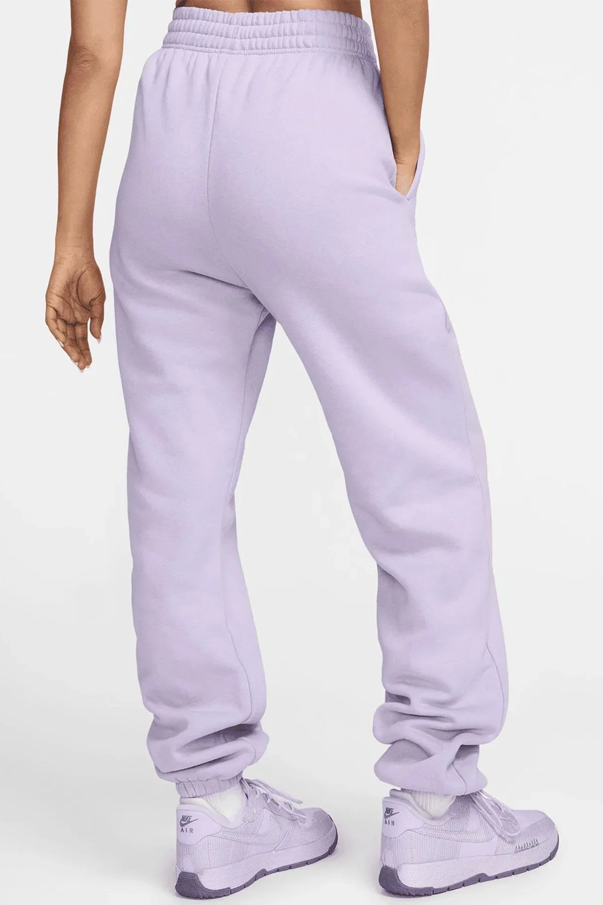 Nike Sportswear Fleece Mid Rise Loose Fit Şardonlu Büyük Beden Kadın Eşofman Altı Mor Nike Sportswear Fleece Mid Rise Loose Fit Şardonlu Büyük Beden Kadın Eşofman Altı Mor