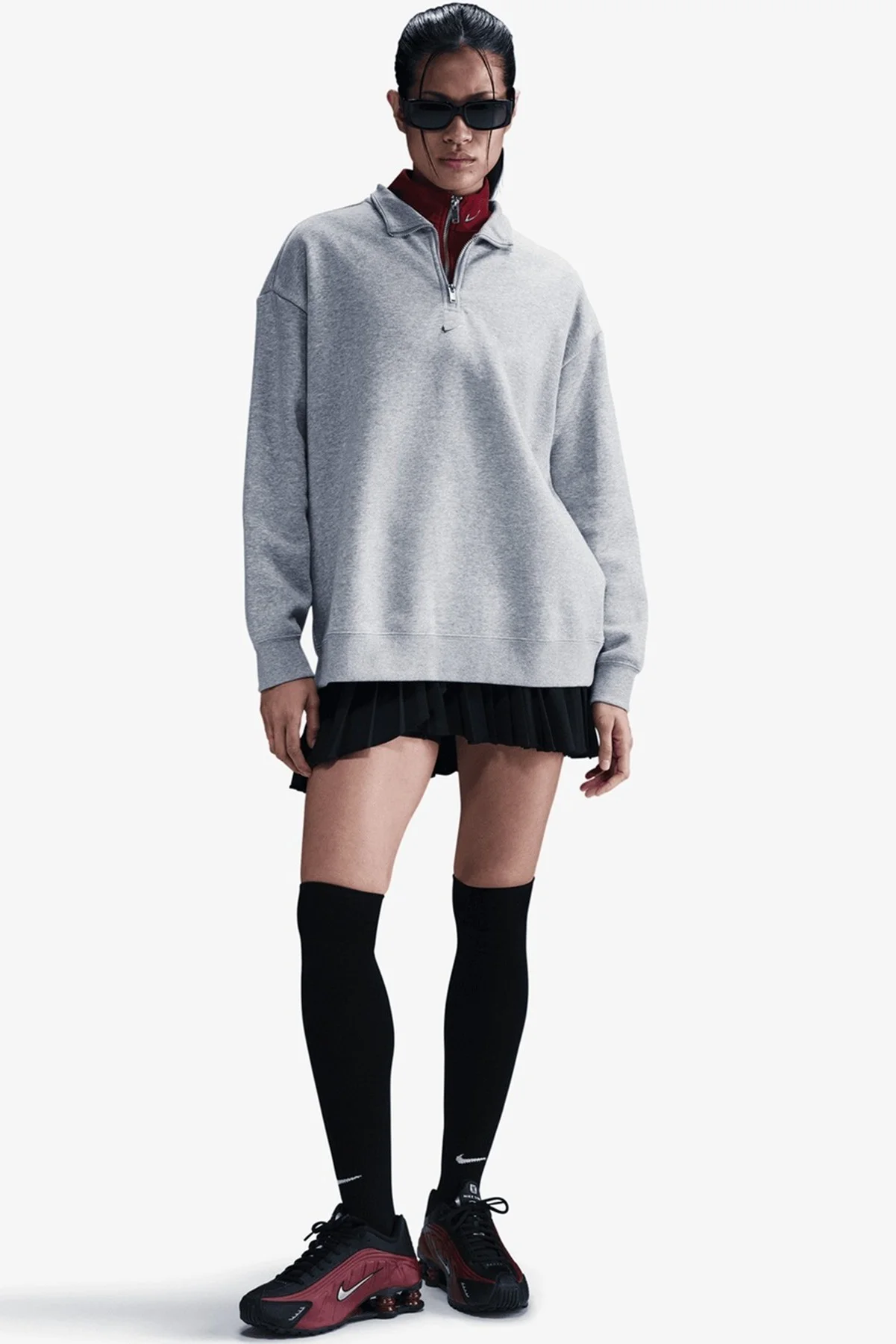Nike Sportswear Fleece 1/4 Zipped Oversized Sweatshirt Kadın Oversize 1/4 Fermuarlı Sweatshirt Gri Nike Sportswear Fleece 1/4 Zipped Oversized Sweatshirt Kadın Oversize 1/4 Fermuarlı Sweatshirt Gri Fiyatı, Yorumları ve Özellikleri
