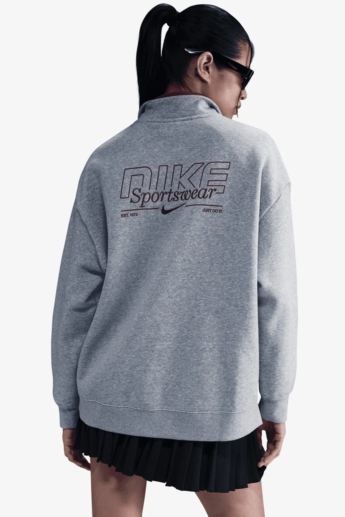 Nike Sportswear Fleece 1/4 Zipped Oversized Sweatshirt Kadın Oversize 1/4 Fermuarlı Sweatshirt Gri Nike Sportswear Fleece 1/4 Zipped Oversized Sweatshirt Kadın Oversize 1/4 Fermuarlı Sweatshirt Gri Fiyatı, Yorumları ve Özellikleri