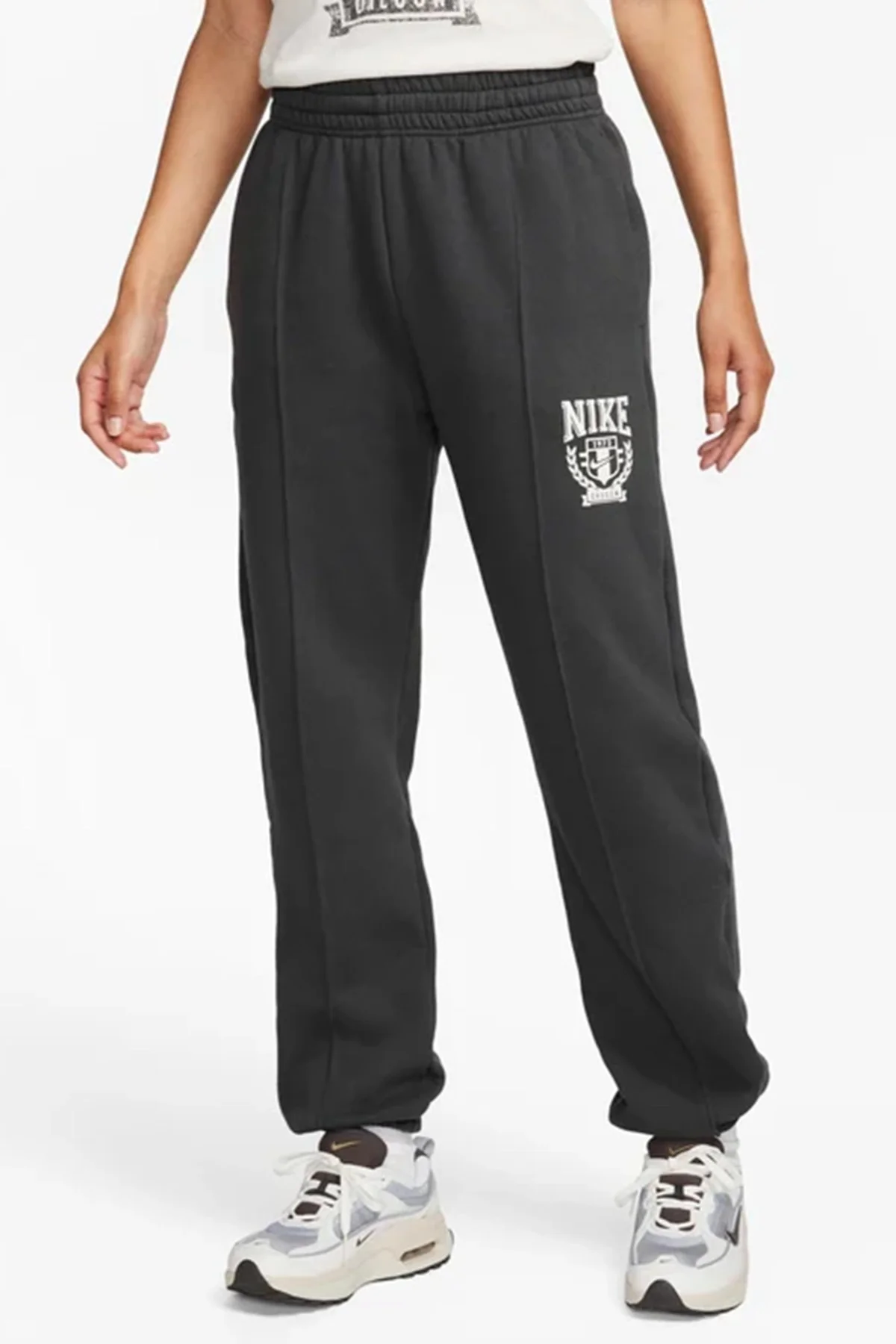 Nike Sportswear Fleece Varsity Kadın Lastik Paçalı Pamuklu Eşofman Altı Antrasit Fiyatı, Yorumları ve Özellikleri