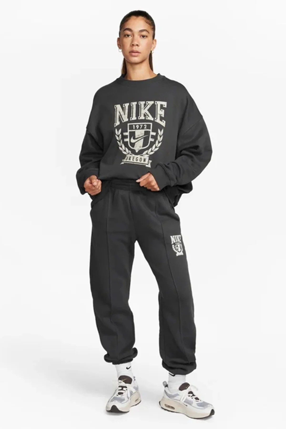 Nike Sportswear Fleece Varsity Kadın Lastik Paçalı Pamuklu Eşofman Altı Antrasit Fiyatı, Yorumları ve Özellikleri