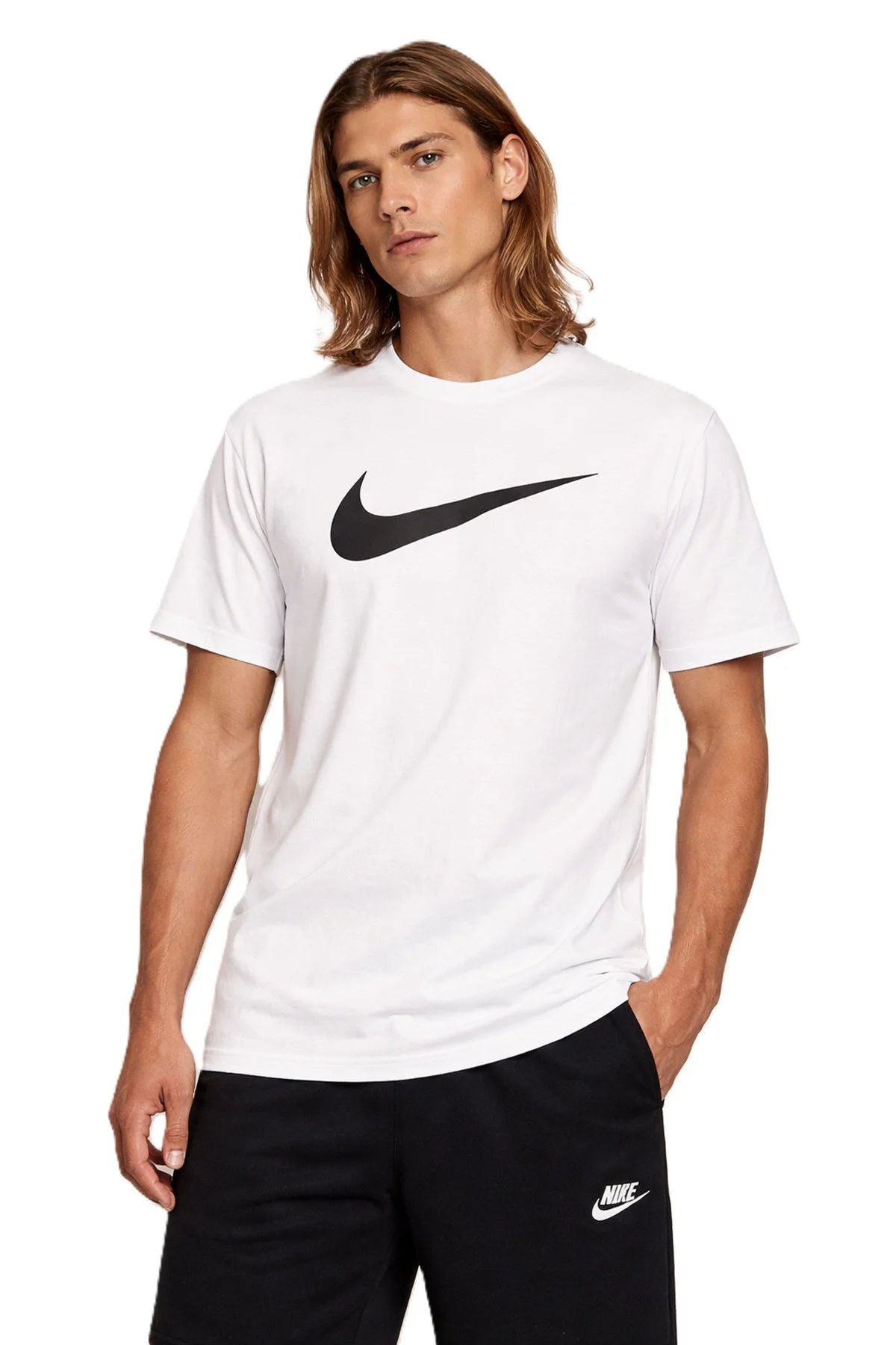 Nike Sportswear Futura Swoosh Logo Tee White T Shirt Unisex Baskılı Tişört Beyaz Nike Sportswear Futura Swoosh Logo Tee White T Shirt Unisex Baskılı Tişört Beyaz
