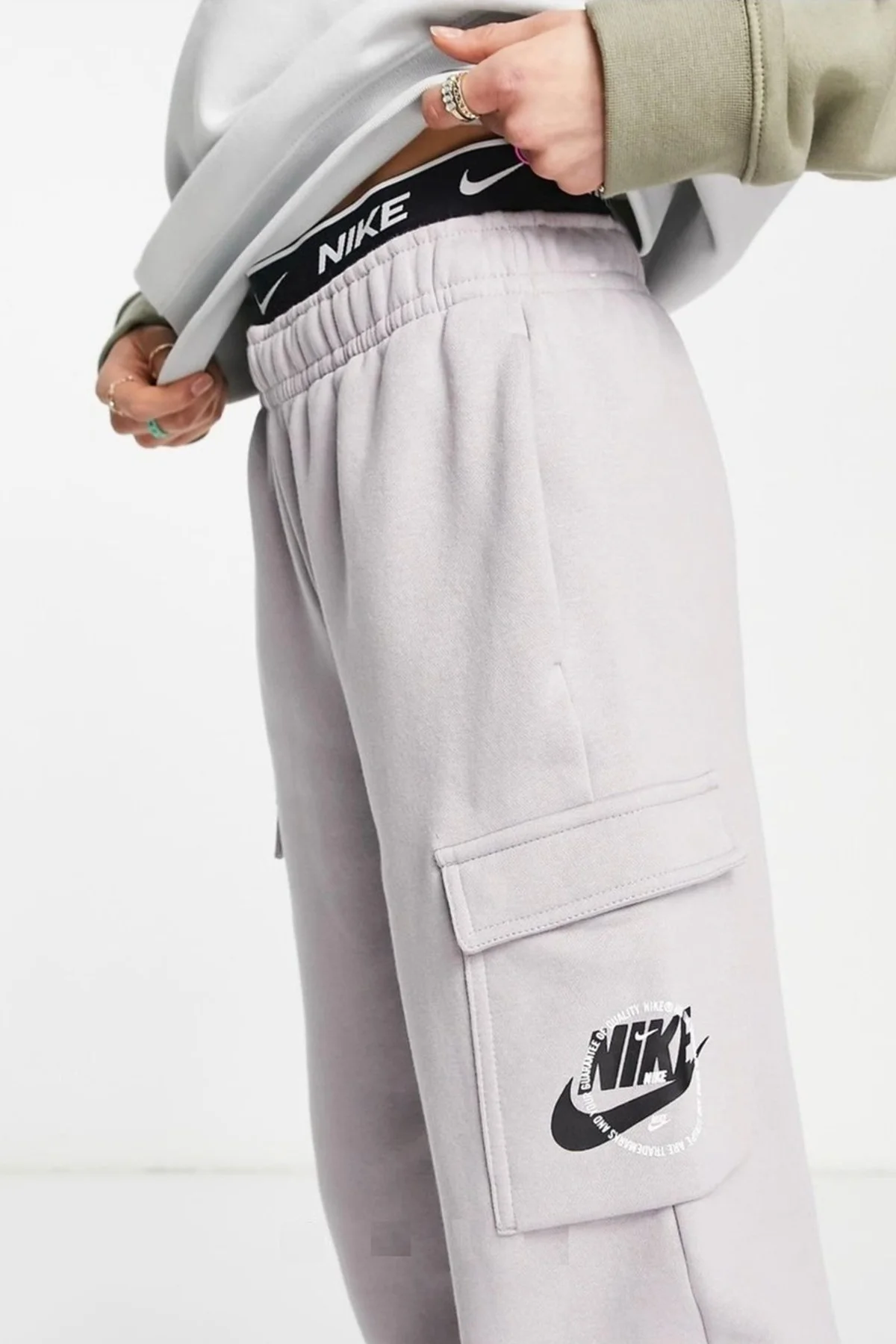 Nike Sportswear Graphic Fleece Cargo Womens Pant Kadın Eşofman Altı Lila Fiyatı, Yorumları ve Özellikleri