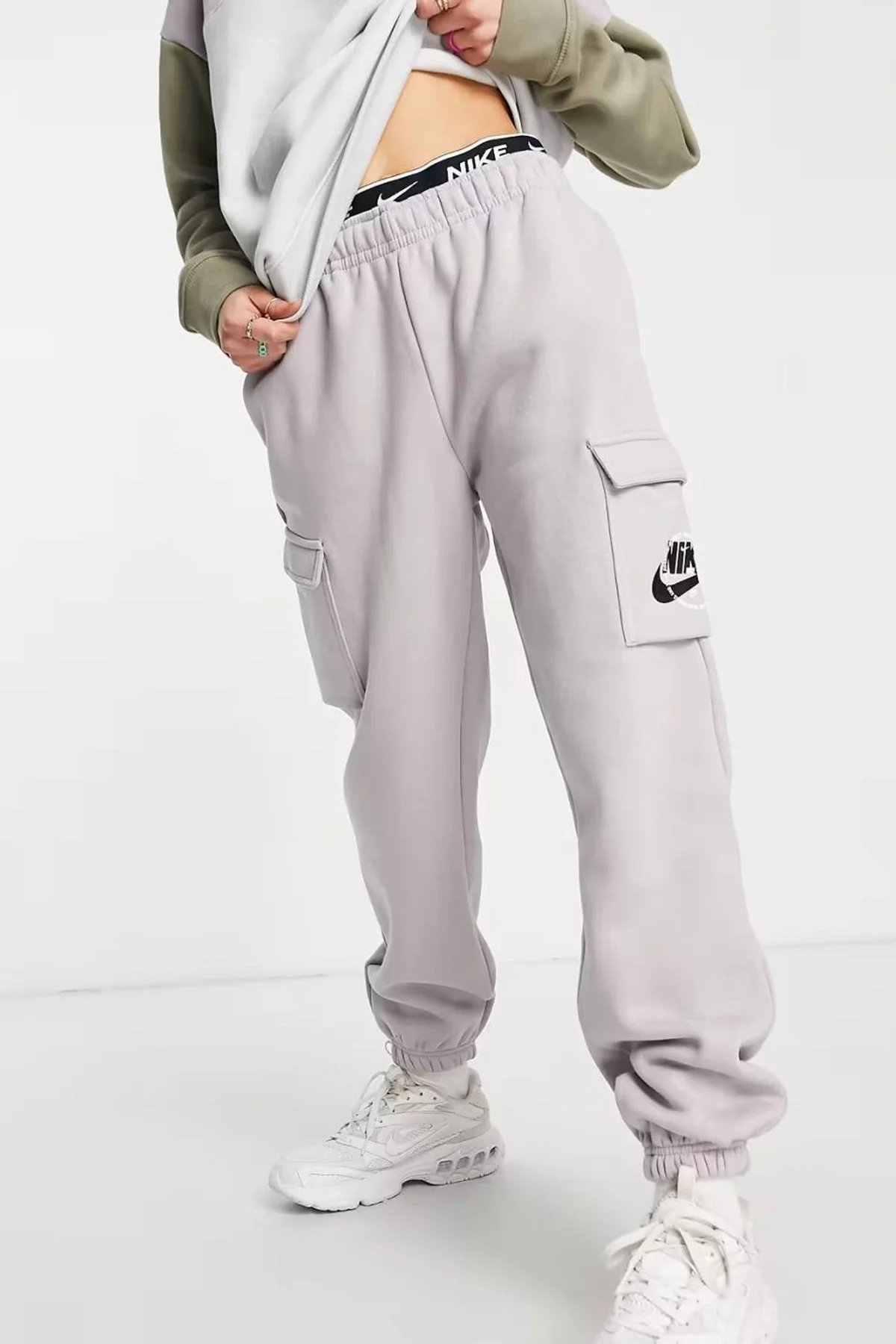 Nike Sportswear Graphic Fleece Cargo Womens Pant Kadın Eşofman Altı Lila Fiyatı, Yorumları ve Özellikleri