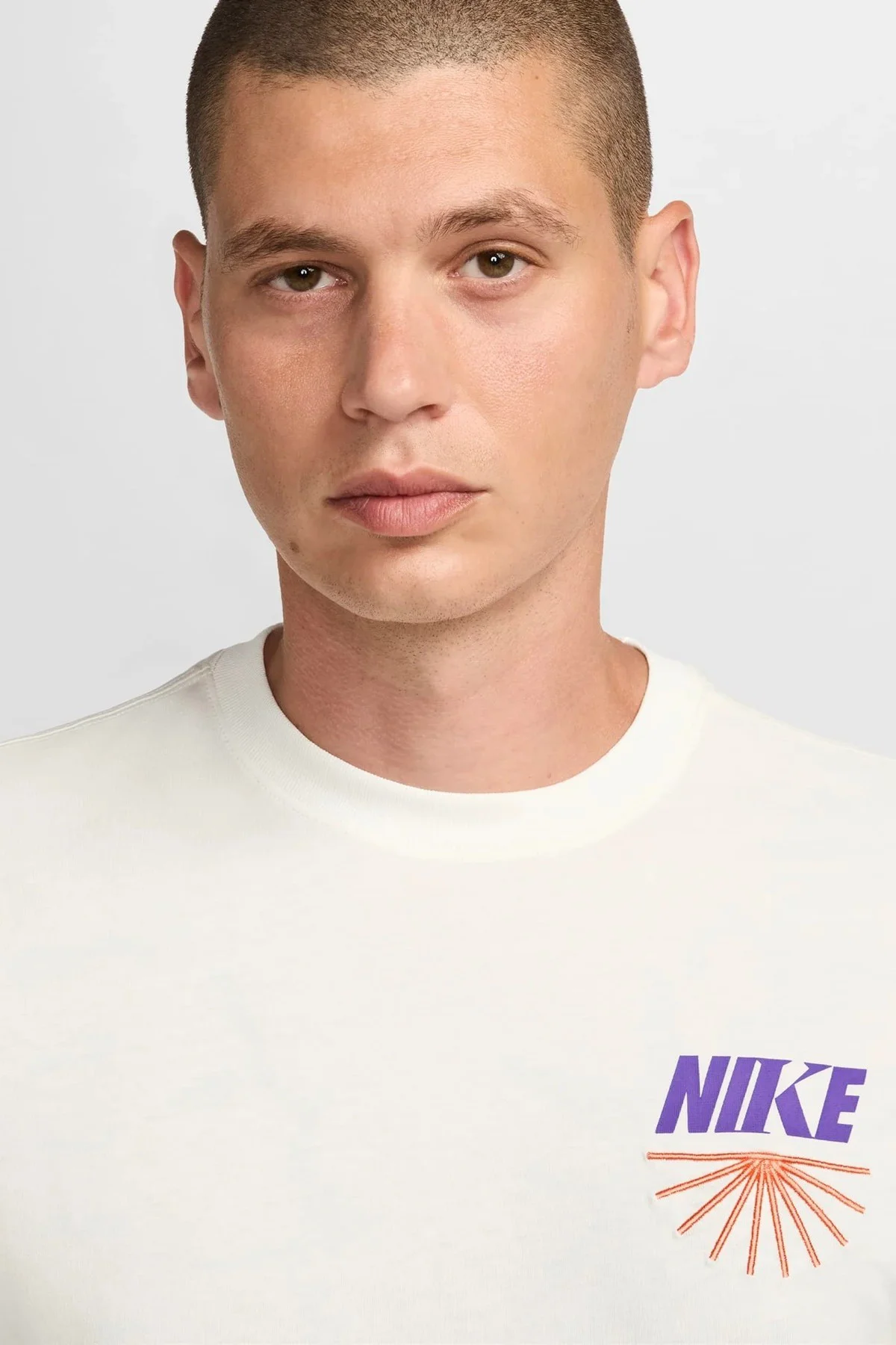 Nike Sportswear HBR Open 1 T-Shirt Erkek Pamuk Tişört Kırık Beyaz FZ99.98 FS Nike Sportswear HBR Open 1 T-Shirt Erkek Pamuk Tişört Kırık Beyaz FZ99.98 FS