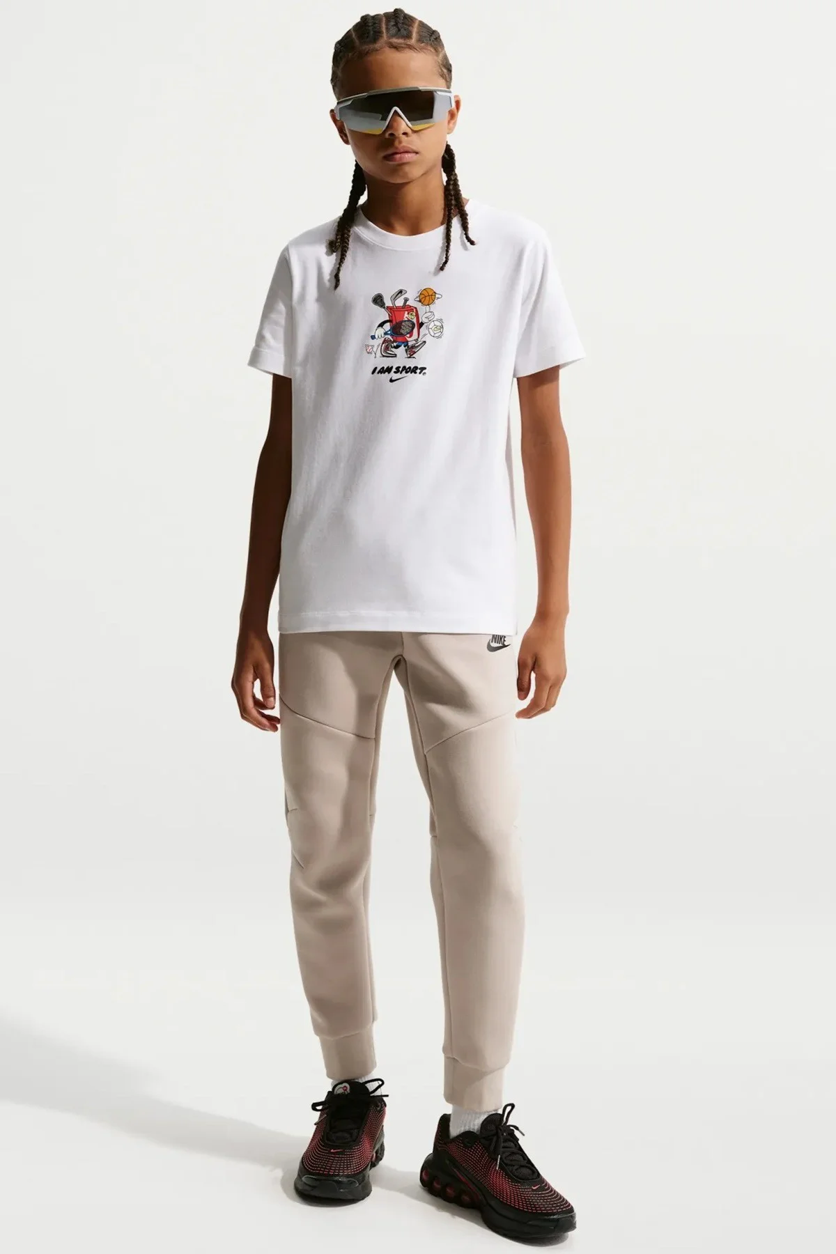 Nike Sportswear Kids Tee Box Hoops Kids Tee Grafik Baskılı Çocuk Tişört Beyaz Fiyatı, Yorumları ve Özellikleri