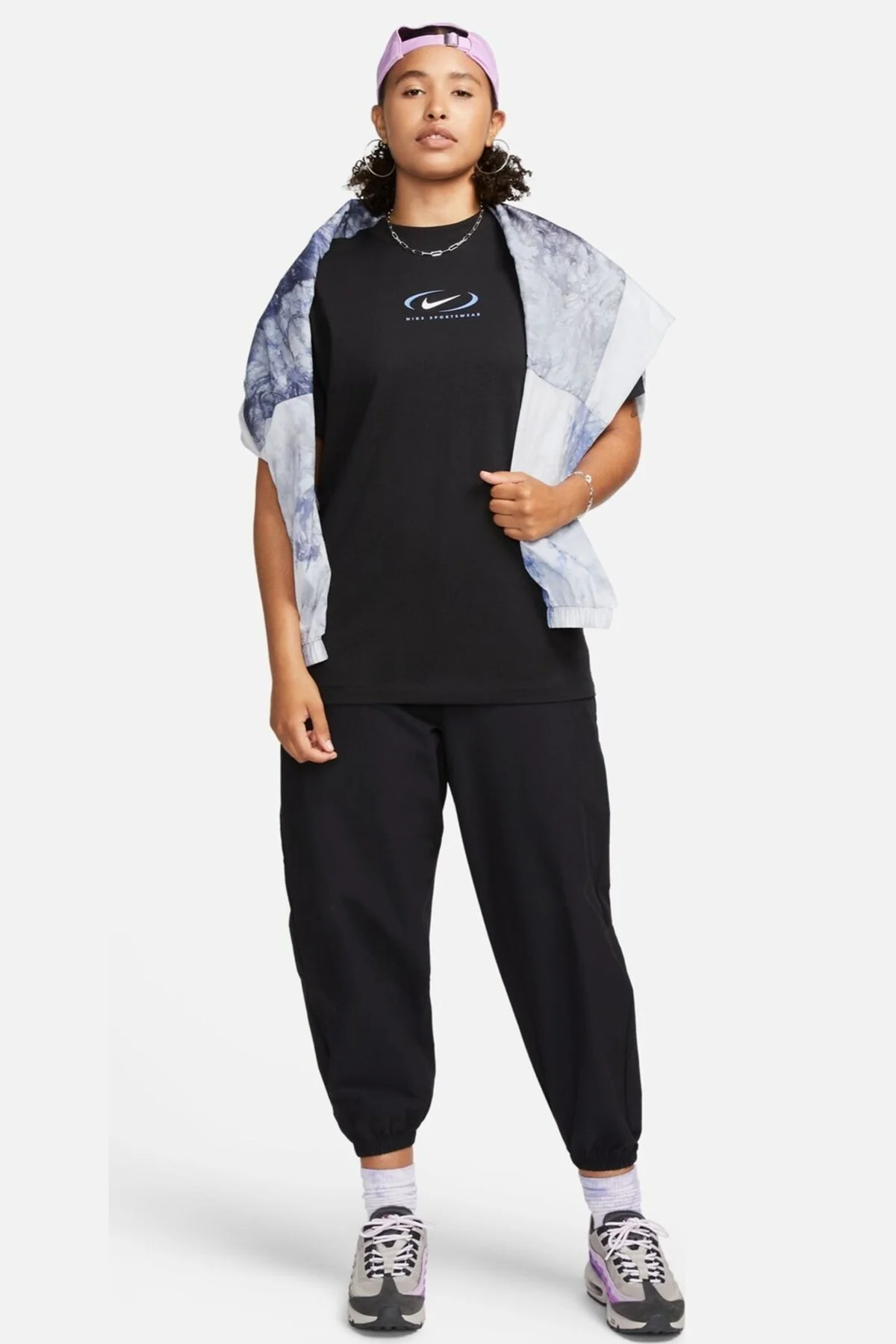 Nike Sportswear Loose Fit Tee Bfoosh Kadın Pamuklu Bol Kesim Tişört Siyah Nike Sportswear Loose Fit Tee Bfoosh Kadın Pamuklu Bol Kesim Tişört Siyah
