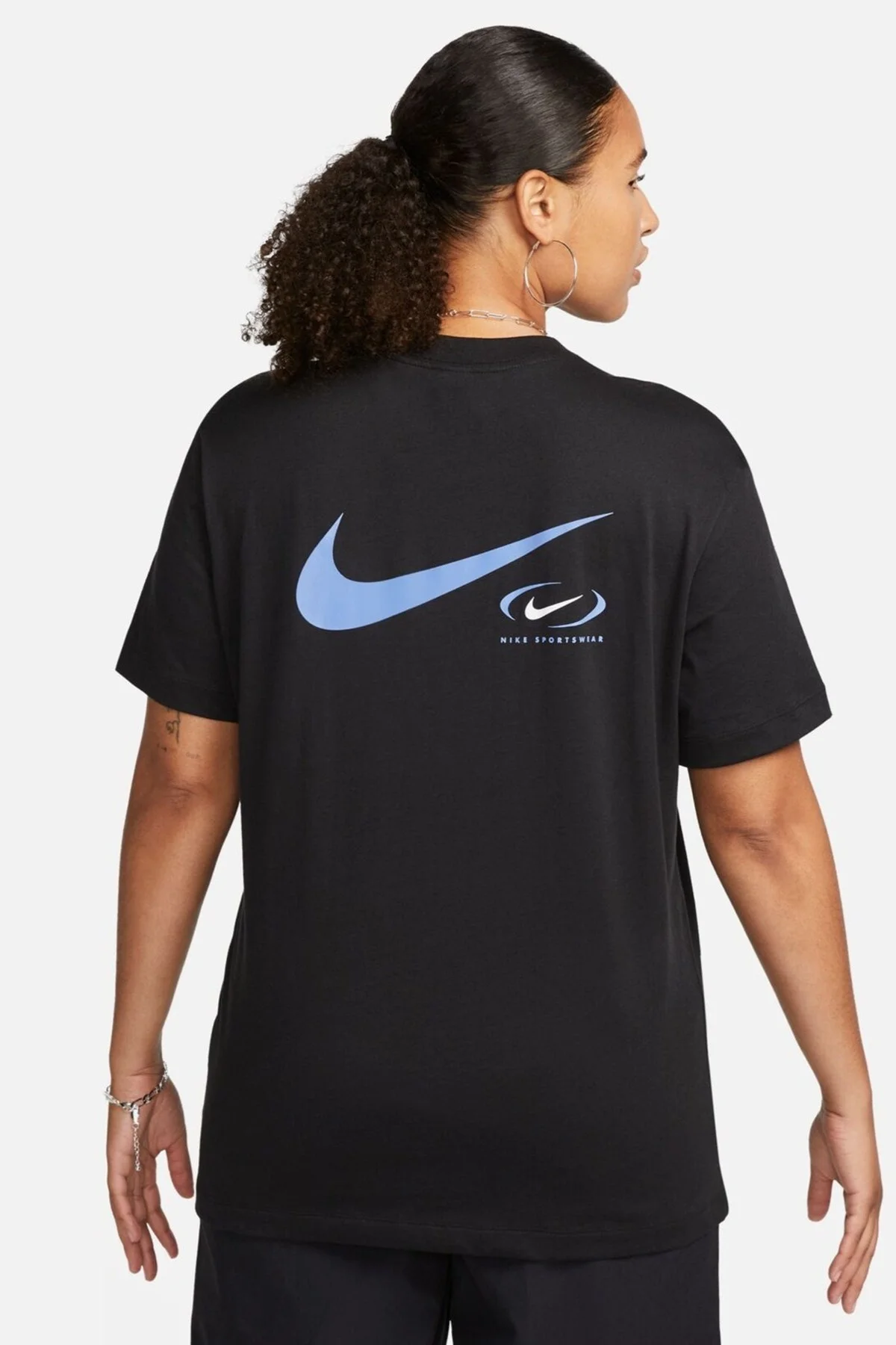 Nike Sportswear Loose Fit Tee Bfoosh Kadın Pamuklu Bol Kesim Tişört Siyah Nike Sportswear Loose Fit Tee Bfoosh Kadın Pamuklu Bol Kesim Tişört Siyah