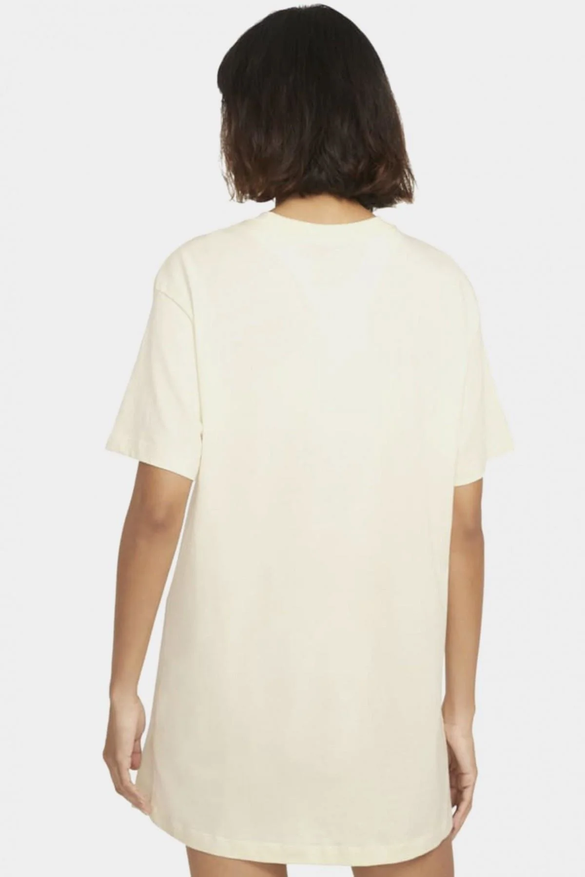 Nike Sportswear Organic Cotton Short Sleve Dress Nakış Swooslu Elbise Krem Fiyatı, Yorumları ve Özellikleri