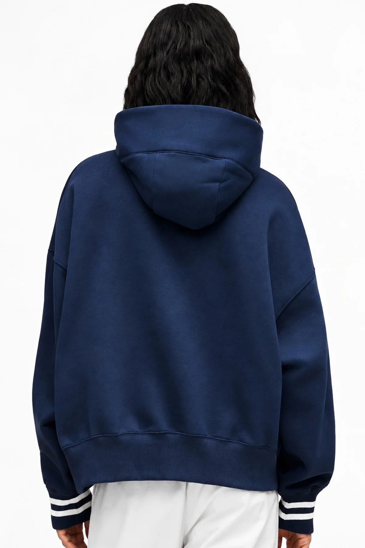 Nike Sportswear Phoenix Fleece Oversized Hoodie Kadın Kapüşonlu Oversize Şardonlu Sweatshirt Lacivert