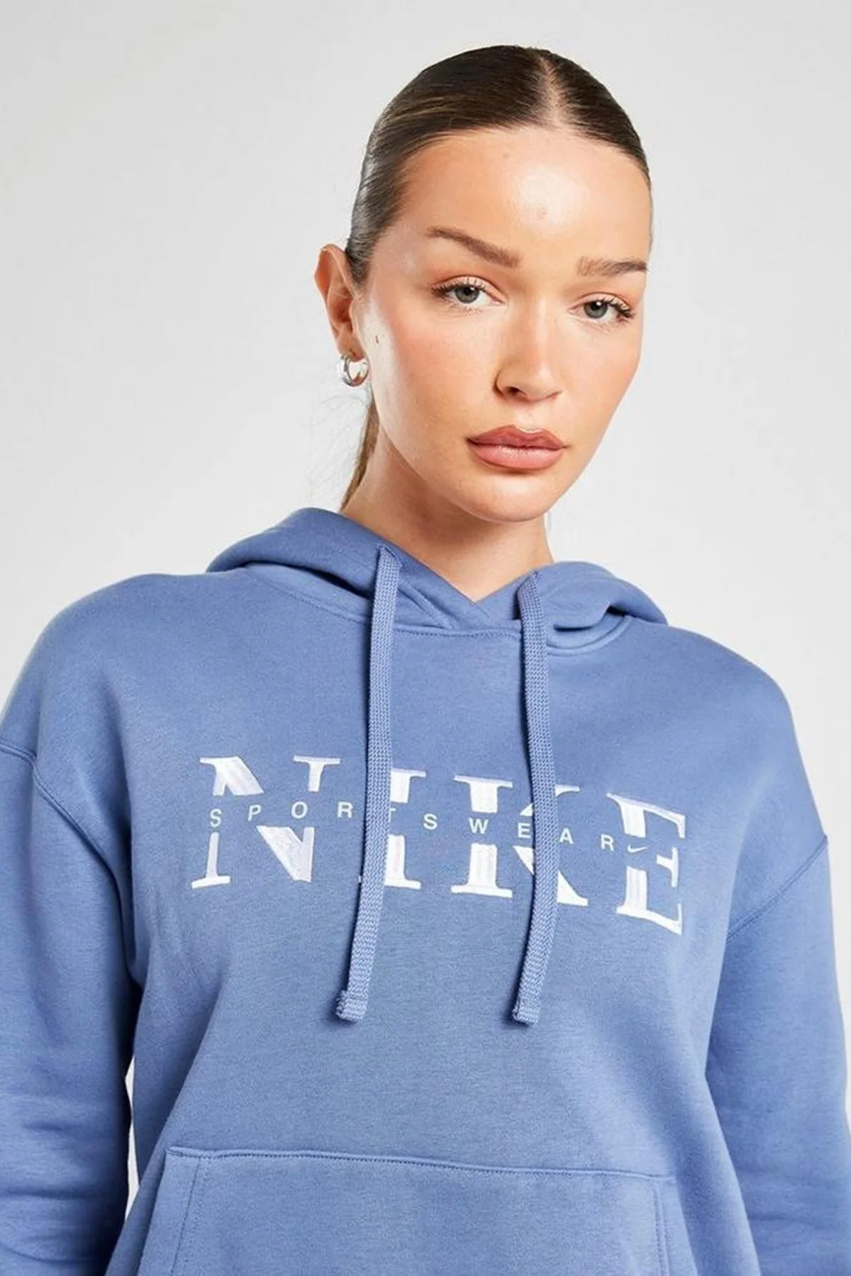 Nike Sportswear Phoenix LS Top Sweatshirt Blue Kadın Sweatshirt Mavi
