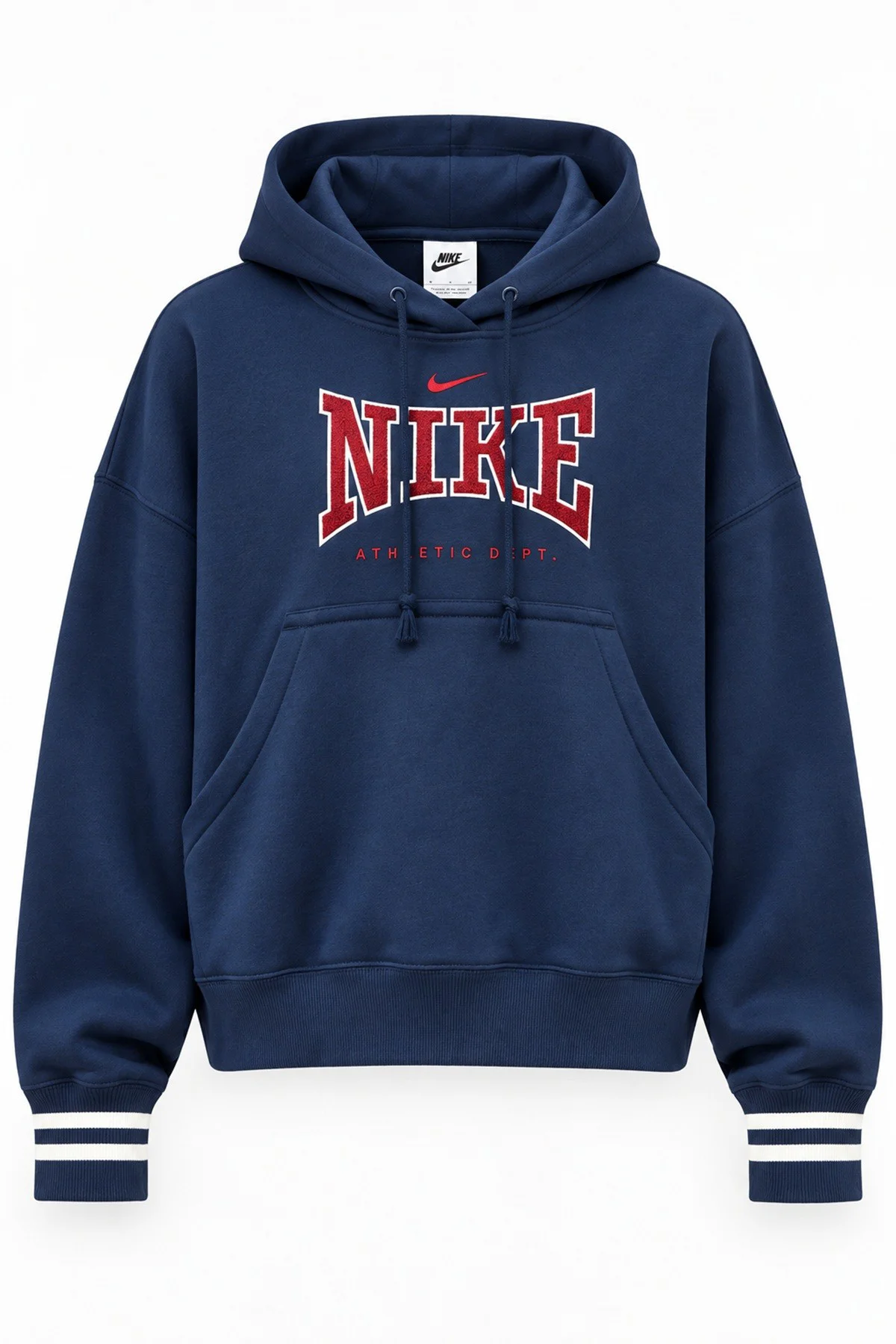 Nike Sportswear Phoenix Fleece Oversized Hoodie Kadın Kapüşonlu Oversize Şardonlu Sweatshirt Lacivert