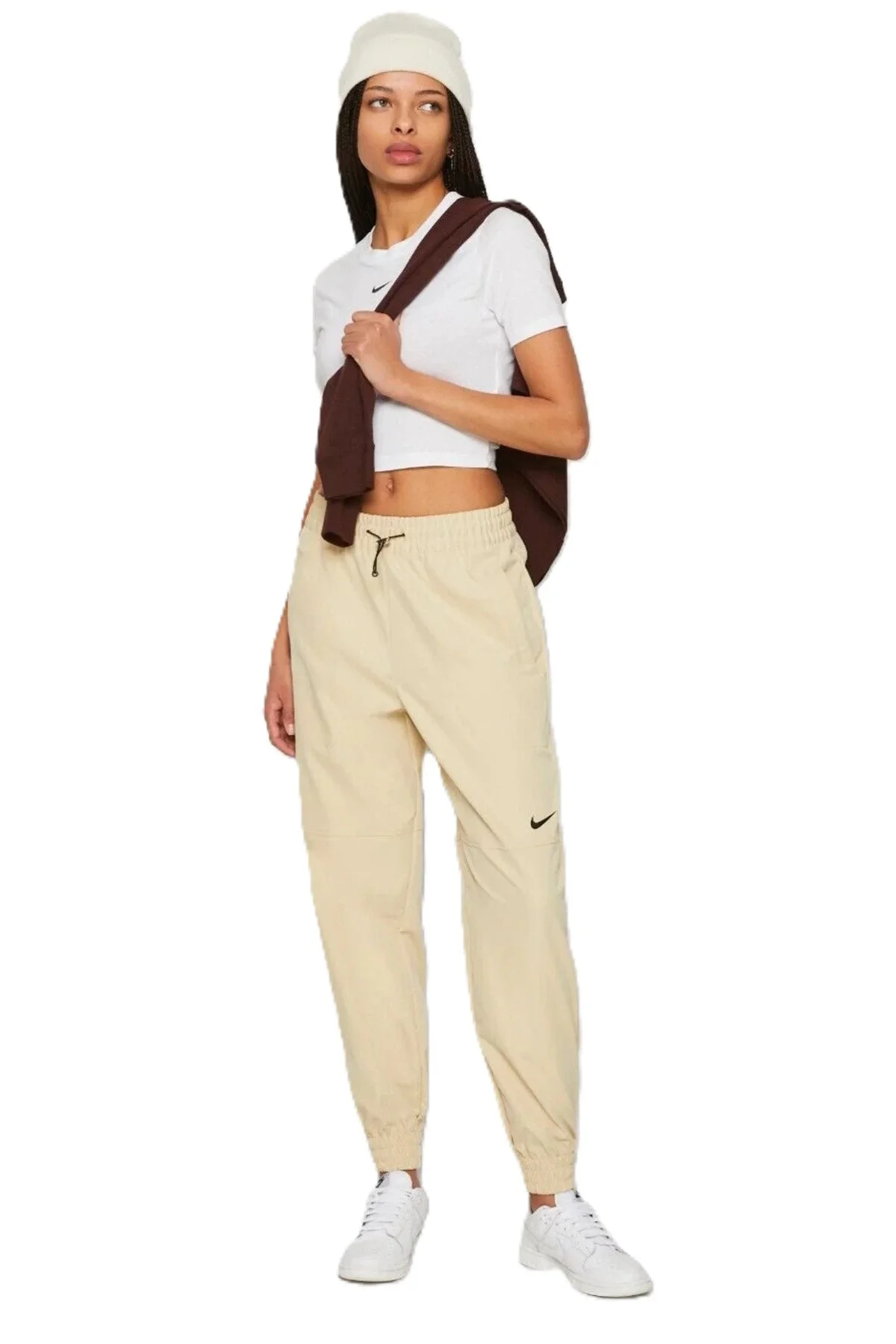 Nike Sportswear Swoosh Woven Women's Pant Yellow Kadın Eşofman Altı Sarı Nike Sportswear Swoosh Woven Women's Pant Yellow Kadın Eşofman Altı Sarı