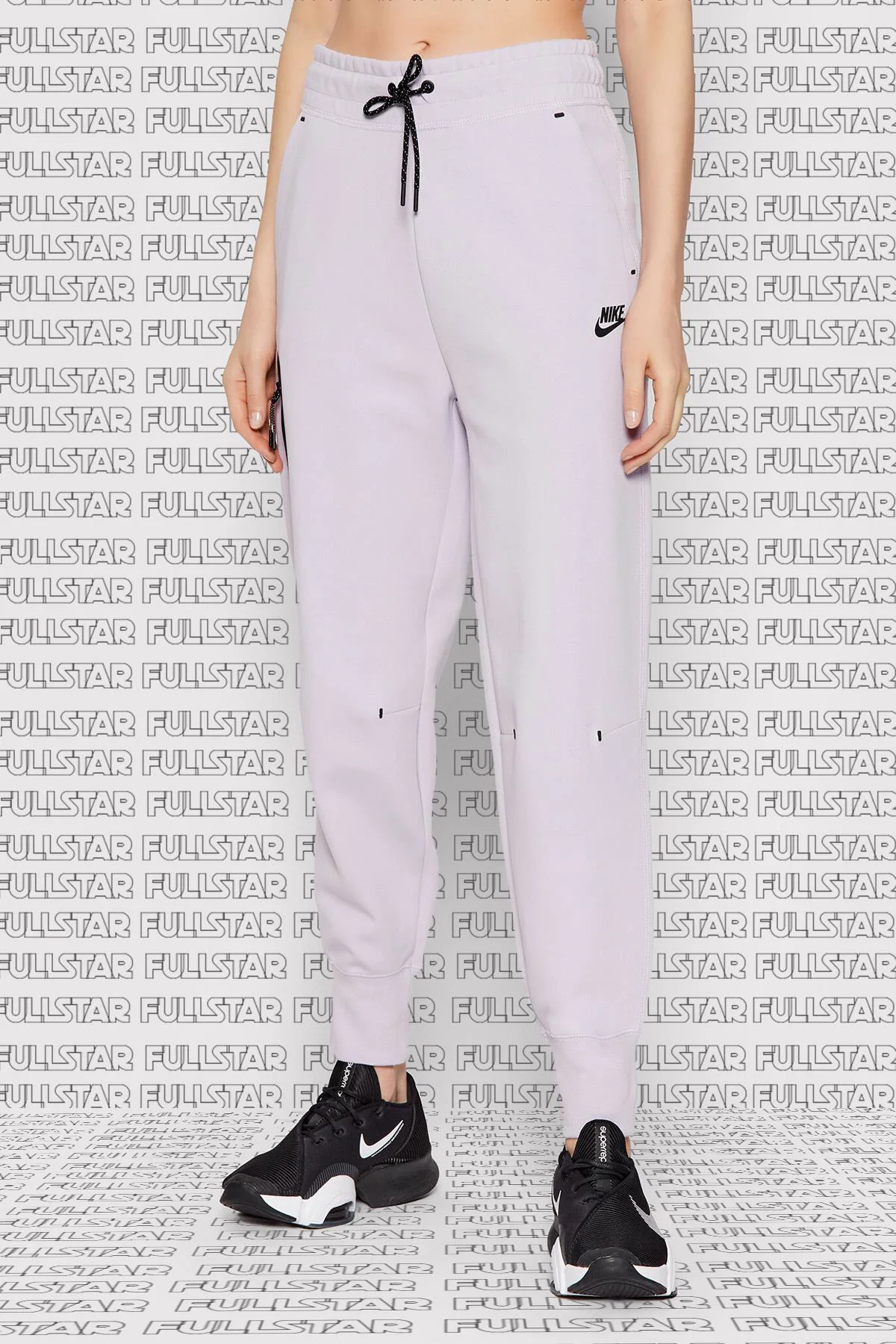 Nike Sportswear Tech Fleece Trousers Bol Kesim Kadın Lila Eşofman Altı