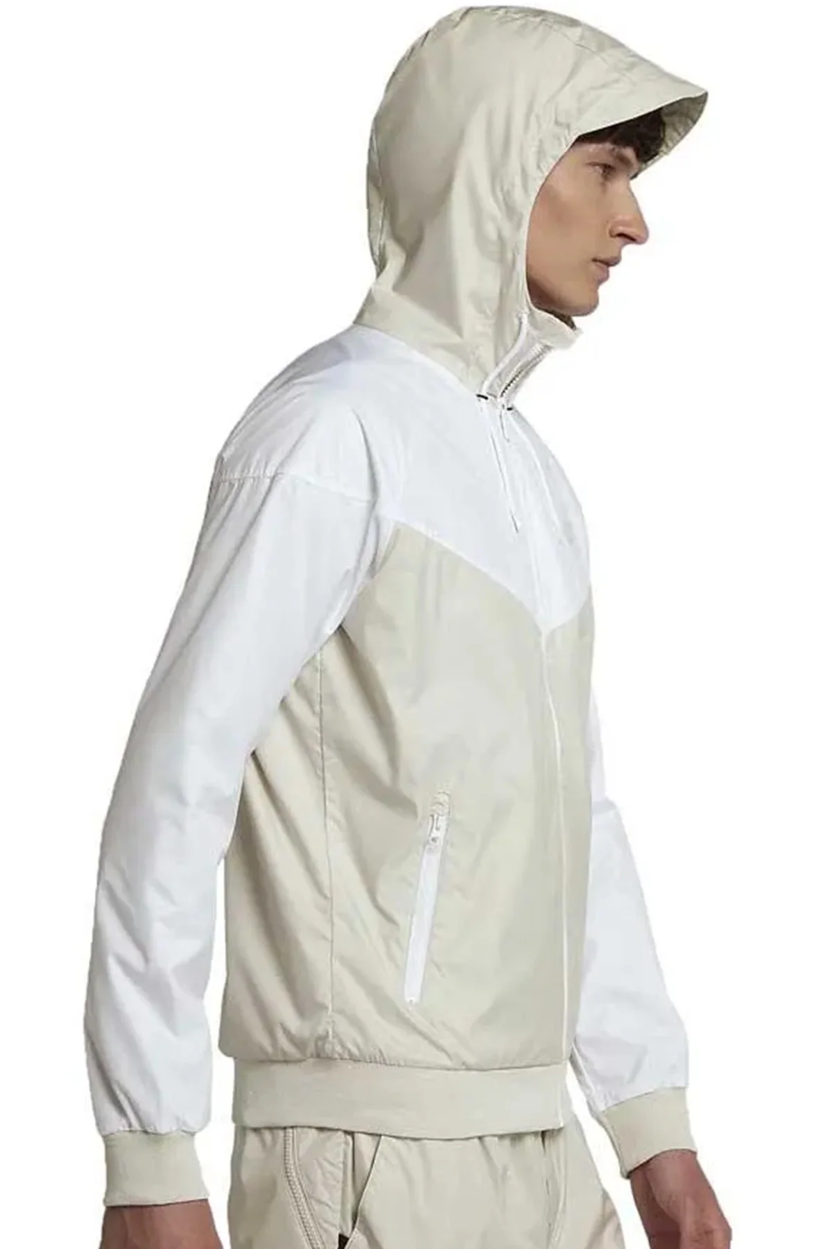 Nike Sportswear Windrunner Jacket Kapüşonlu Erkek Ceketi Beyaz Bej Fiyatı, Yorumları ve Özellikleri