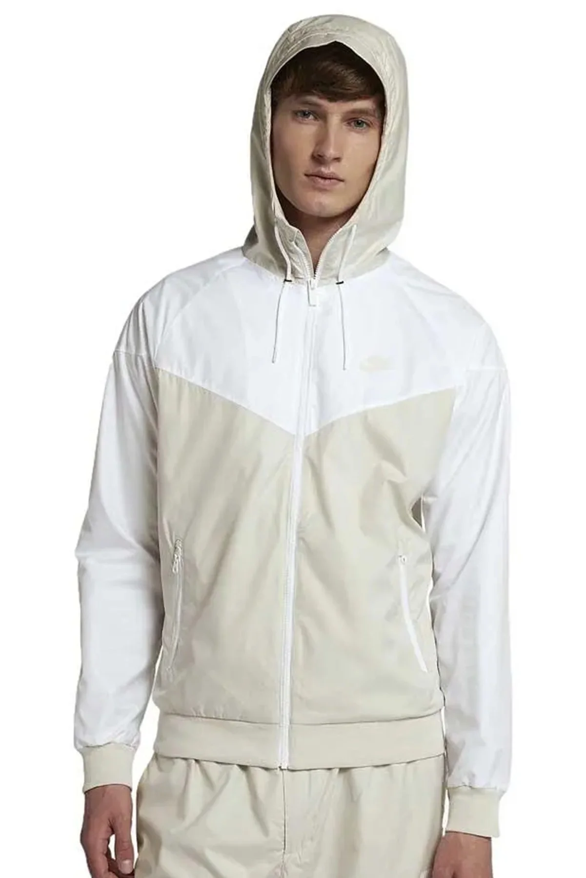 Nike Sportswear Windrunner Jacket Kapüşonlu Erkek Ceketi Beyaz Bej Fiyatı, Yorumları ve Özellikleri