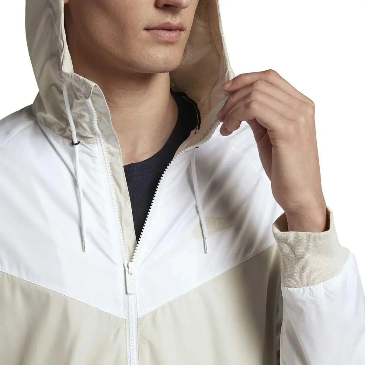 Nike Sportswear Windrunner Jacket Kapüşonlu Erkek Ceketi Beyaz Bej Fiyatı, Yorumları ve Özellikleri