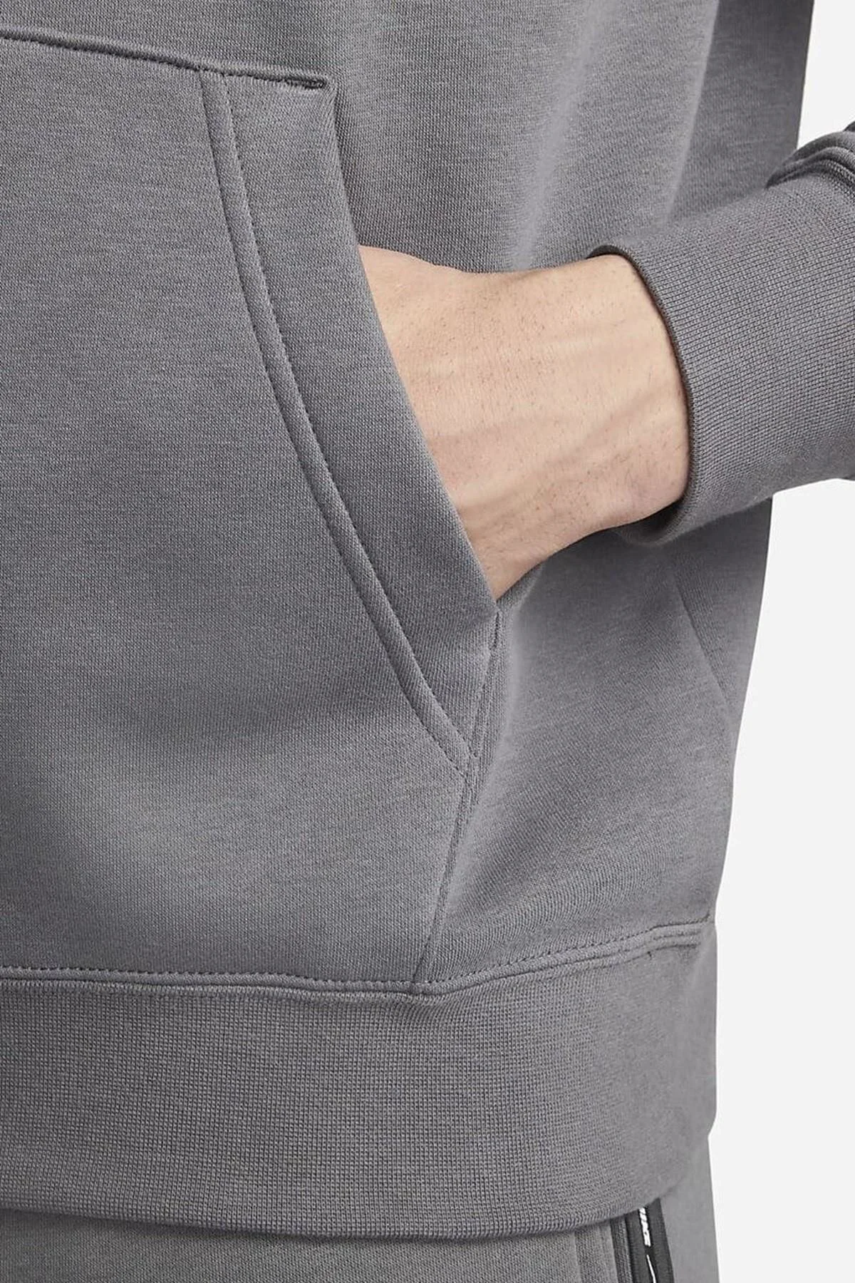 Nike Sportwear Men's Fleece Pullover Hoodie Grey Erkek Şardonlu Kapüşonlu Sweatshirt Gri Fiyatı, Yorumları ve Özellikleri