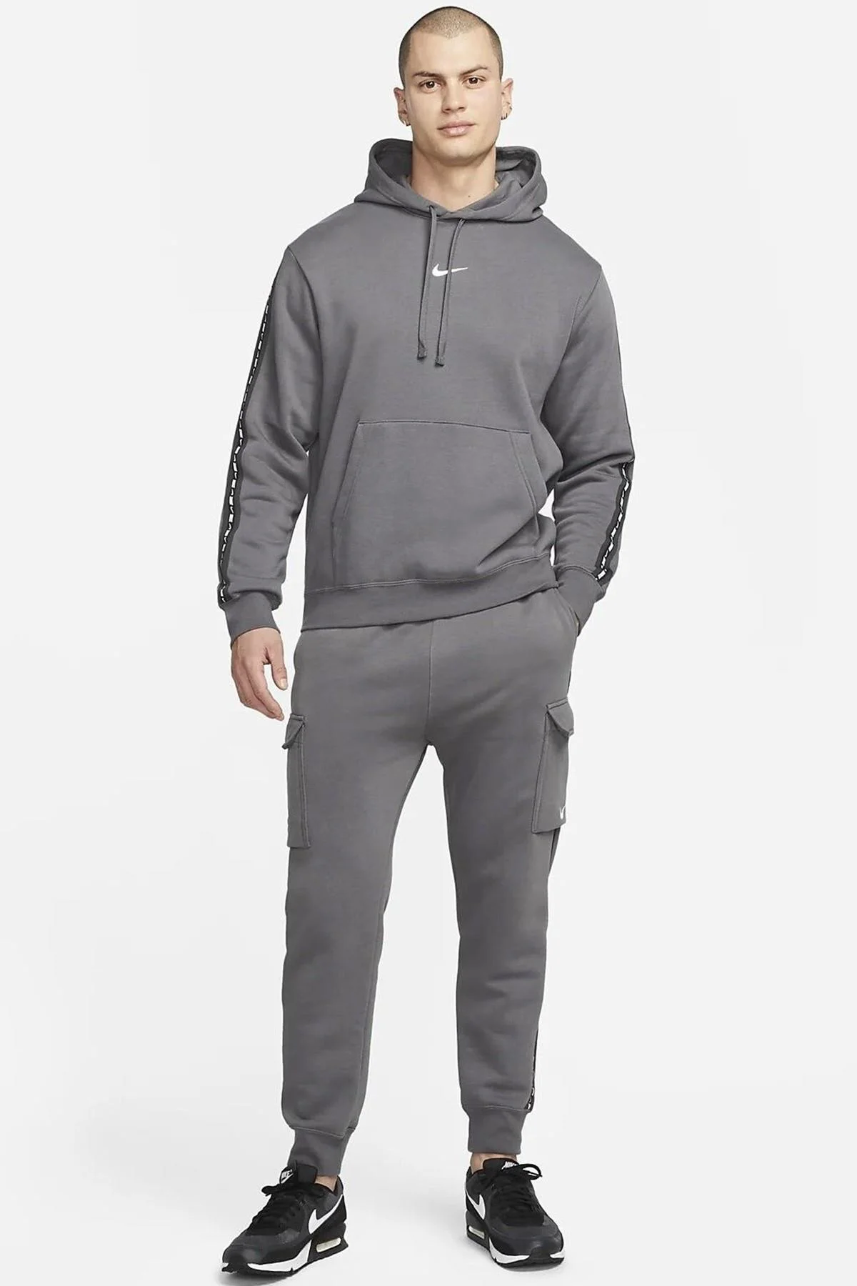 Nike Sportwear Men's Fleece Pullover Hoodie Grey Erkek Şardonlu Kapüşonlu Sweatshirt Gri Fiyatı, Yorumları ve Özellikleri
