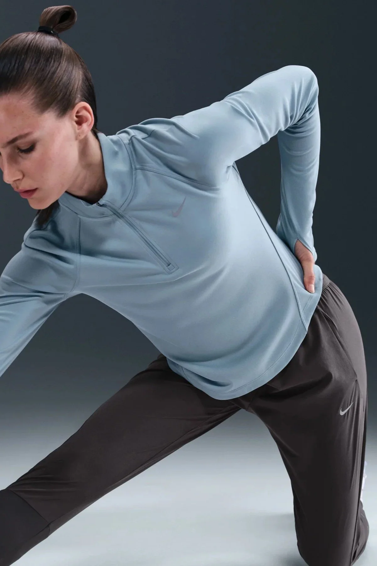 Nike Swift Dri-Fit Mid-Rise Womens Running Pant.Kadın Yürüyüş Koşu Eşofman Altı Gri Fiyatı, Yorumları ve Özellikleri