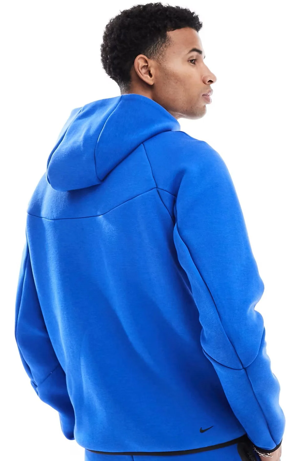 Nike Tech Fleece Full Zip Windrunner Hoodie Kapüşonlu Unisex Sweatshirt Mavi