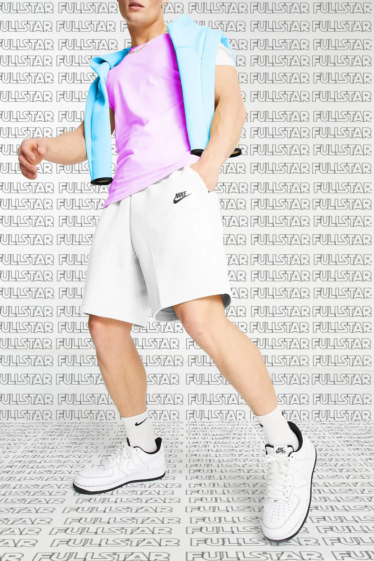Nike Tech Fleece Mens Shorts White Erkek Beyaz Şort Nike Tech Fleece Mens Shorts White Erkek Beyaz Şort
