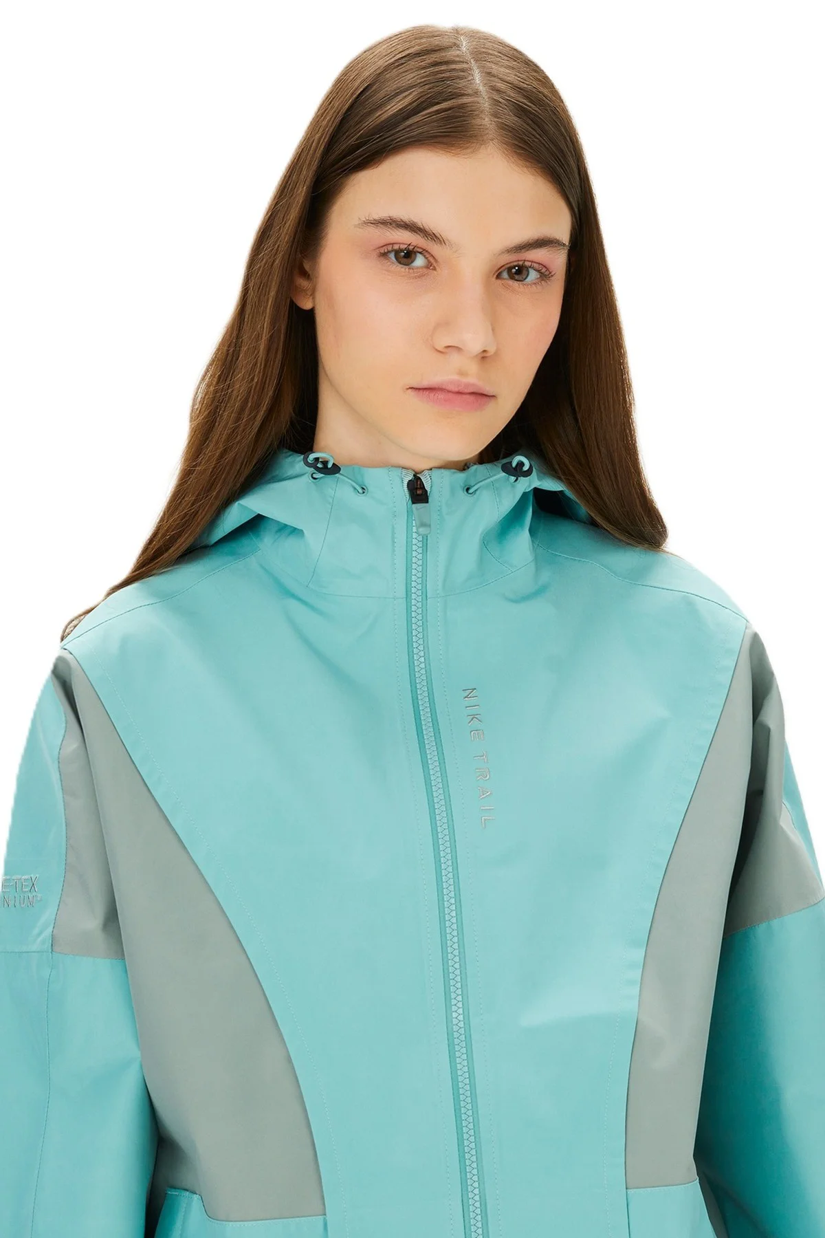 Nike Trail Gore-Tex Infinium Running Jacket Yağmur Geçirmez Bol Kesim Kapüşonlu Kadın Yağmurluk Yeşil Nike Trail Gore-Tex Infinium Running Jacket Yağmur Geçirmez Bol Kesim Kapüşonlu Kadın Yağmurluk Yeşil