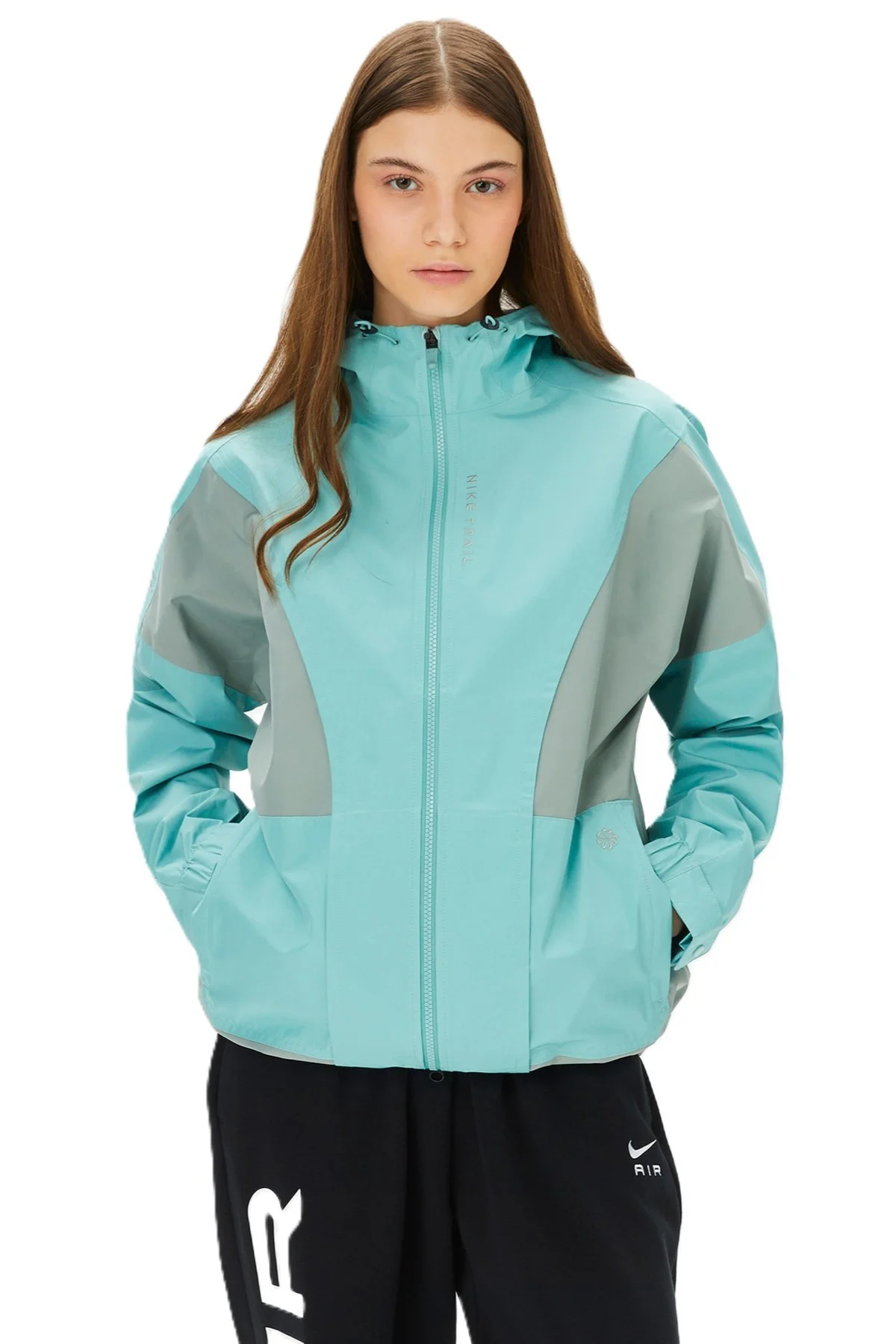 Nike Trail Gore-Tex Infinium Running Jacket Yağmur Geçirmez Bol Kesim Kapüşonlu Kadın Yağmurluk Yeşil Nike Trail Gore-Tex Infinium Running Jacket Yağmur Geçirmez Bol Kesim Kapüşonlu Kadın Yağmurluk Yeşil