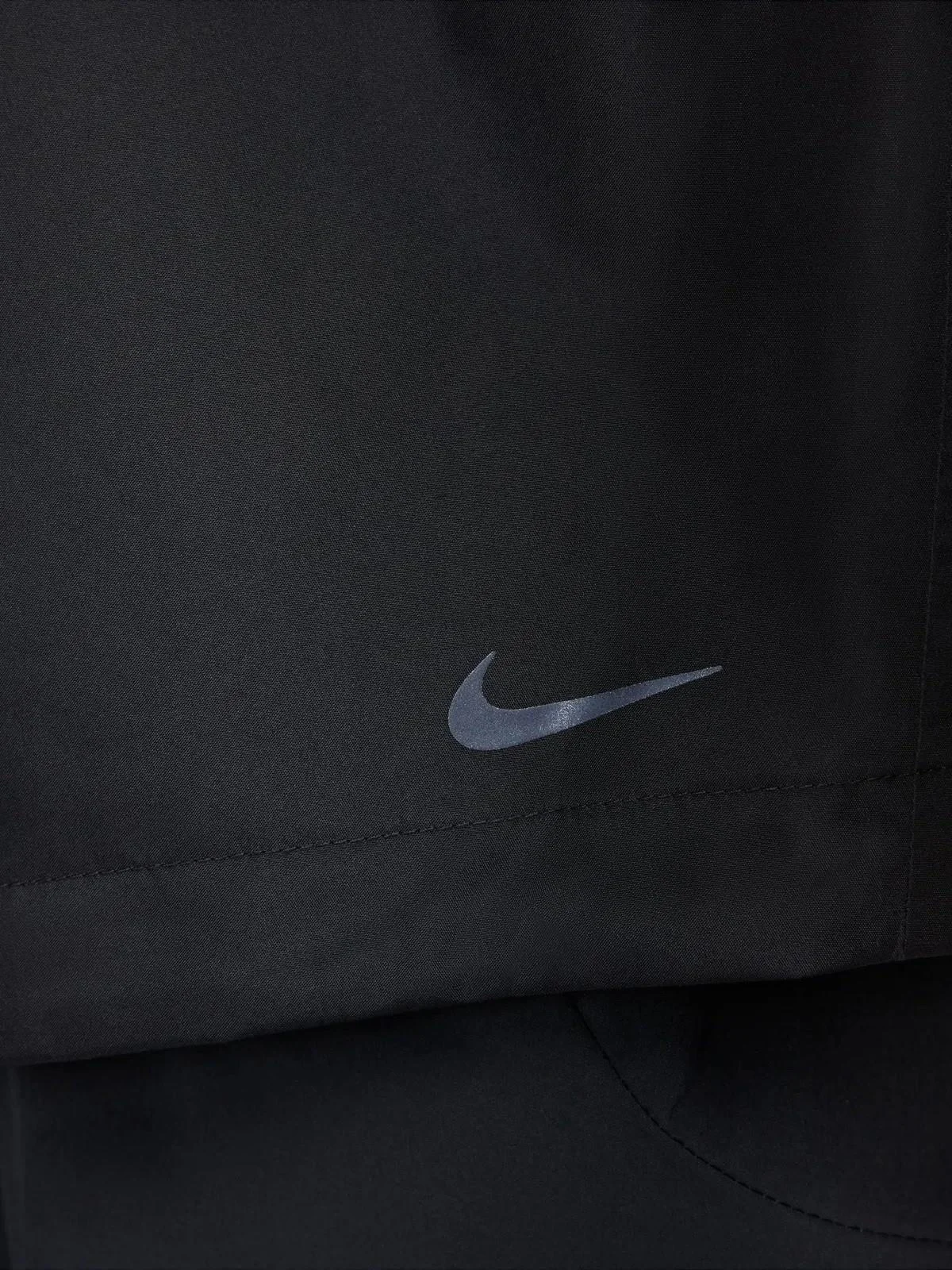 Nike Trail Running Grotex Packable Hoodie Erkek Su Geçirmez Kapüşonlu Çantaya Dönüşebilen Reflektörlü Koşu Ceketi Siyah