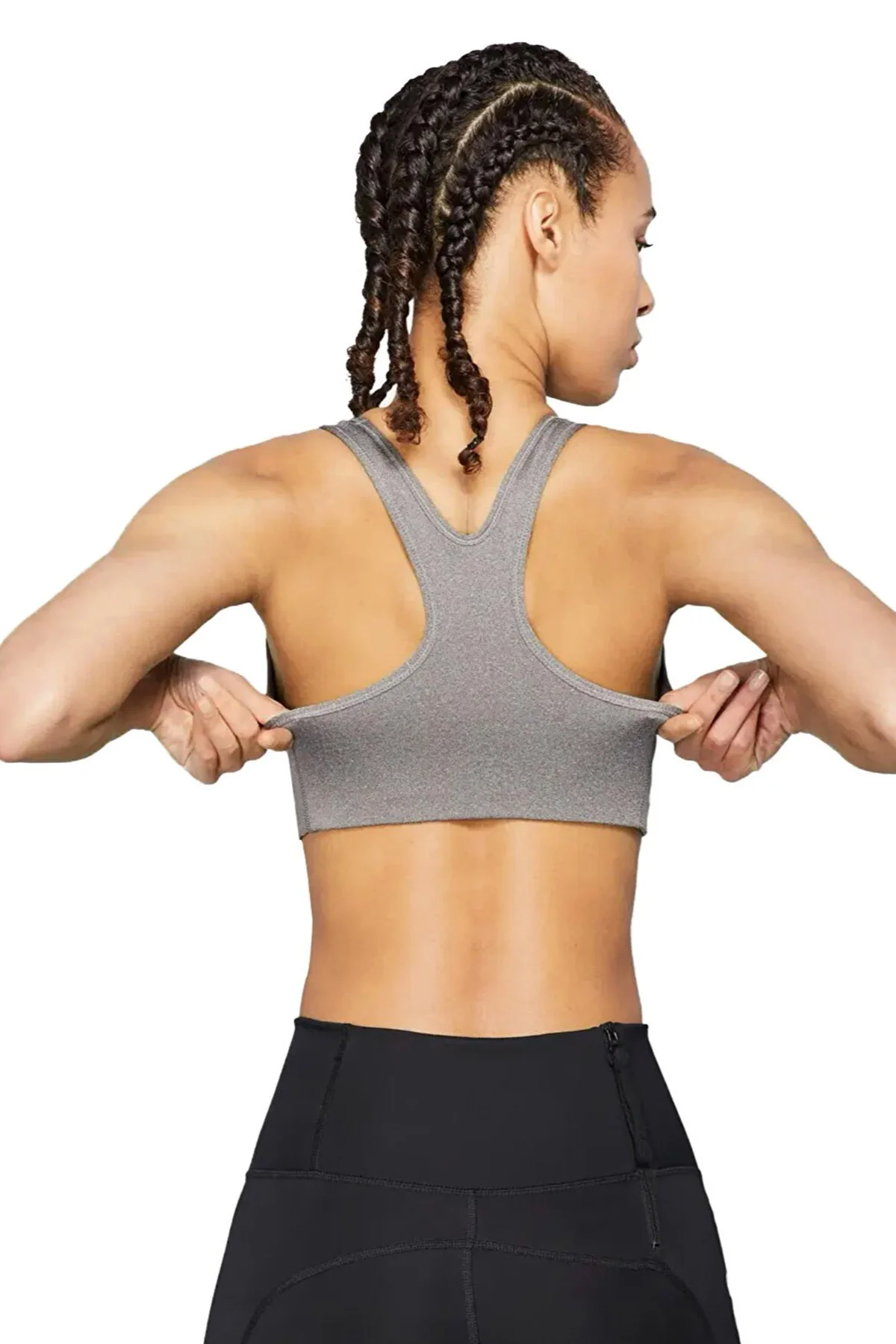 Nike Training Futura Swoosh Medium Support Sports Bra Kadın Spor Büstiyer Bra Gri Fiyatı, Yorumları ve Özellikleri