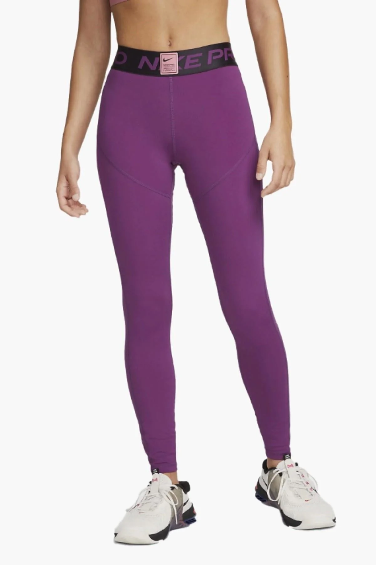 Nike Training Pro Dri Fit Grappic Mid Rise Leggings Purple Toparlaycı Kadın Antrenman Taytı Mor Fiyatı, Yorumları ve Özellikleri