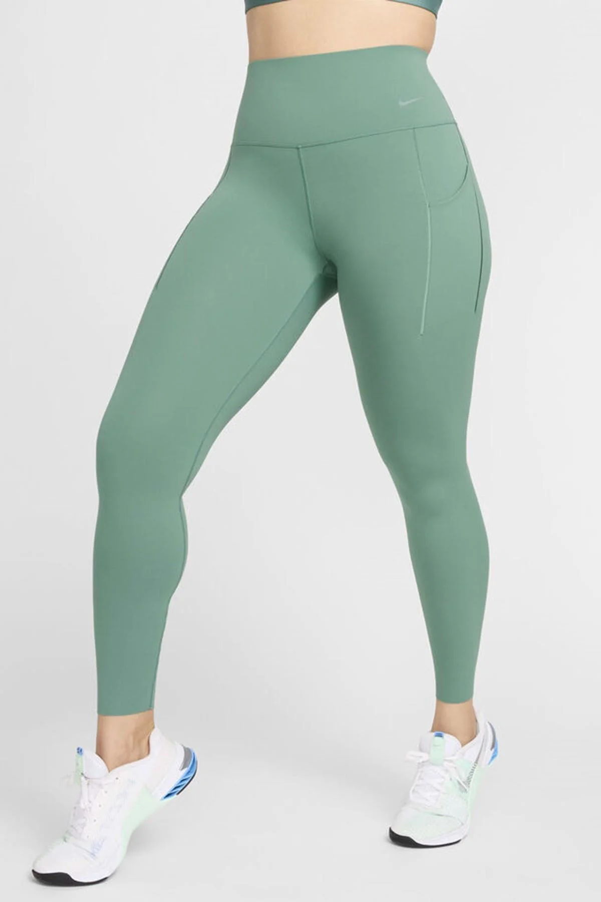 Nike Universa Medium Support High Rise Full Length Kadın Yüksek Bel 2 Cepli Toparlayıcı Tayt Yeşil Nike Universa Medium Support High Rise Full Length Kadın Yüksek Bel 2 Cepli Toparlayıcı Tayt Yeşil