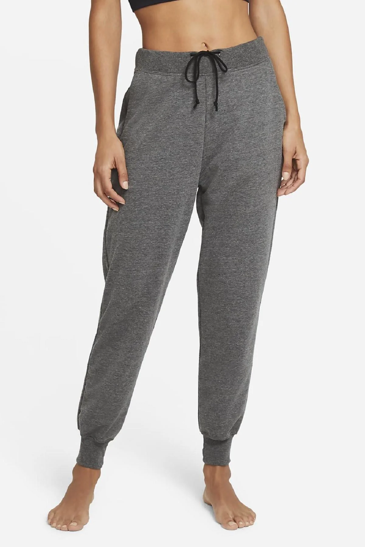 Nike Yoga Flow Hyper 7/8 Boy Kadın Eşofman Altı Gri