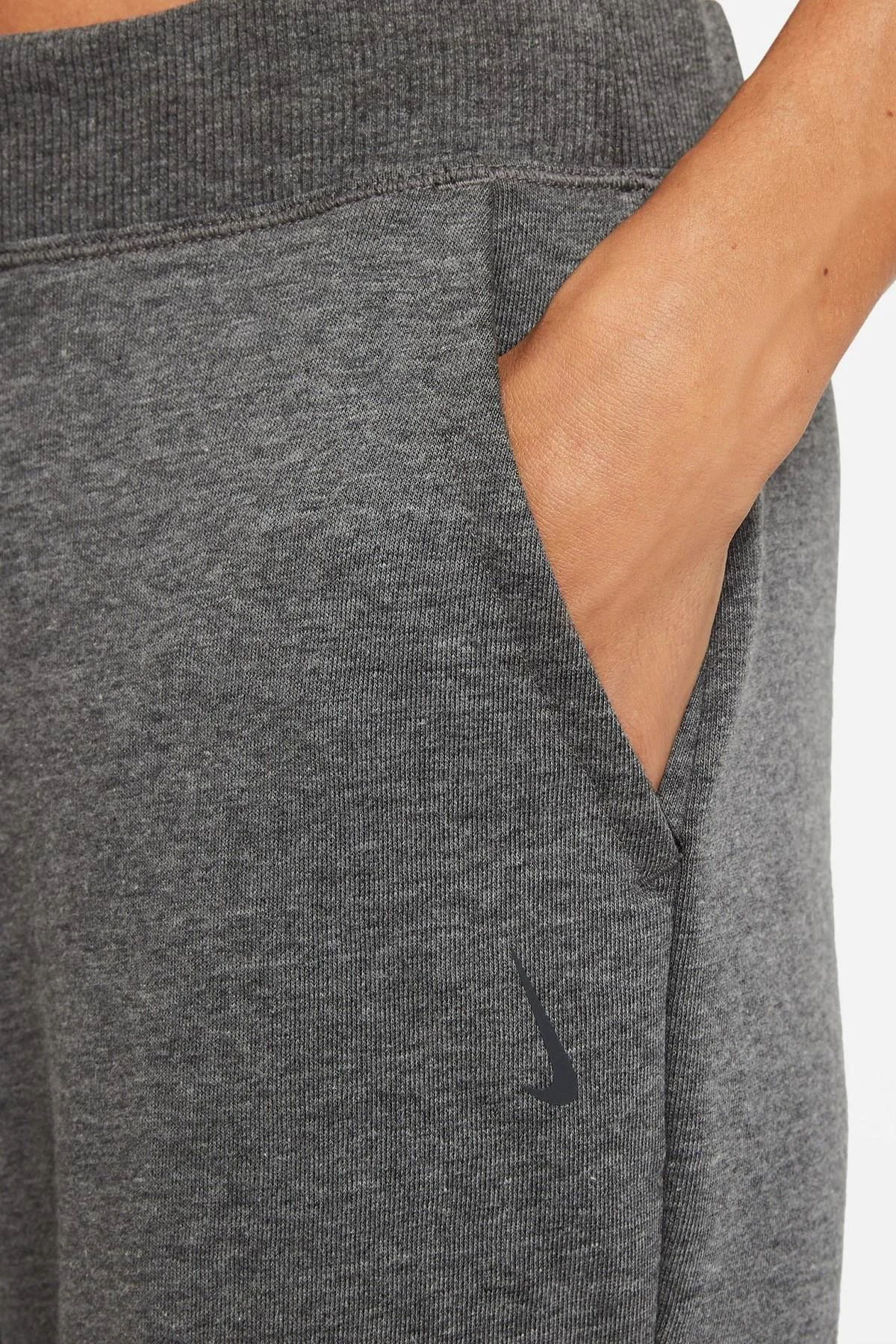 Nike Yoga Flow Hyper 7/8 Boy Kadın Eşofman Altı Gri
